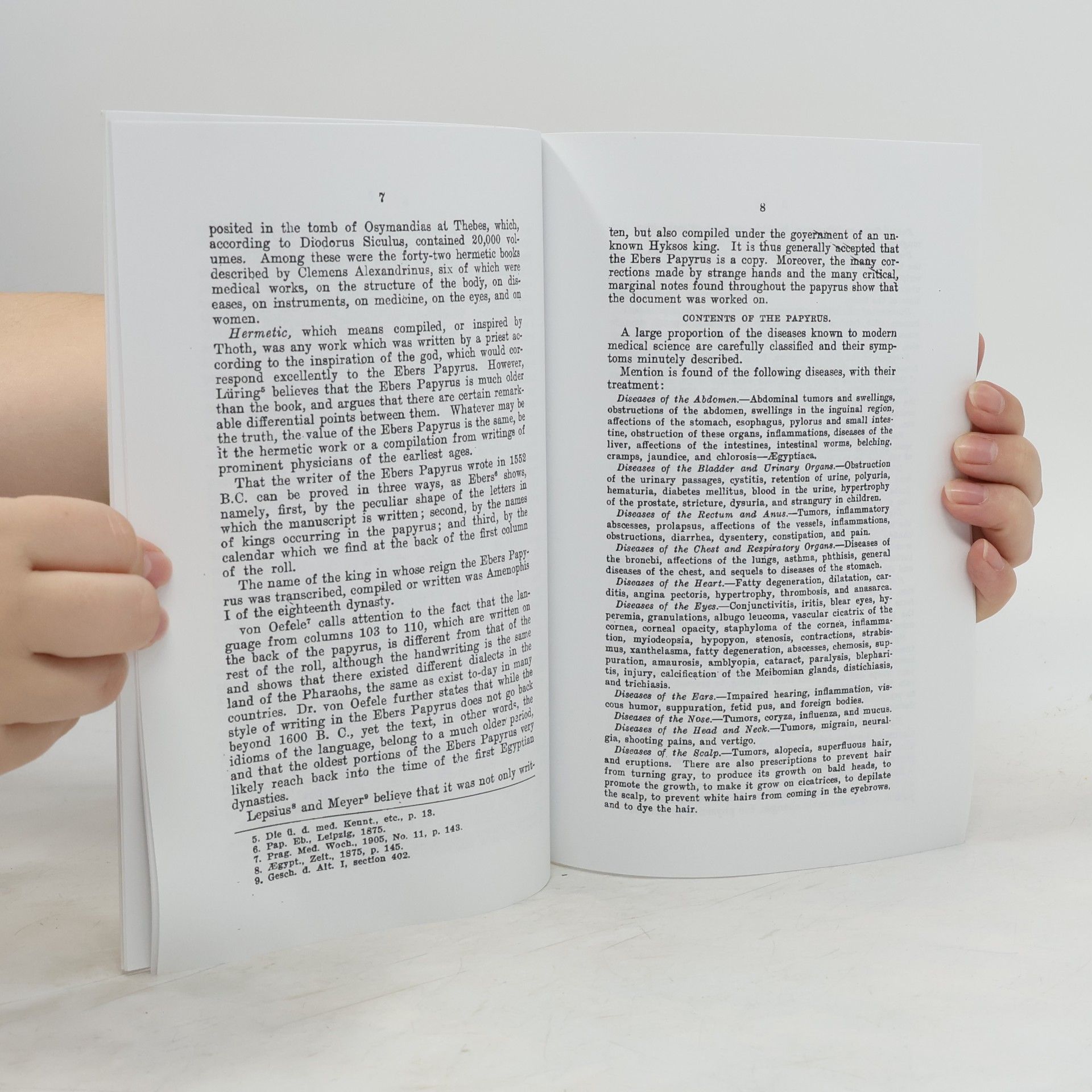 Carl H. Von Klein The Medical Features of the Papyrus Ebers