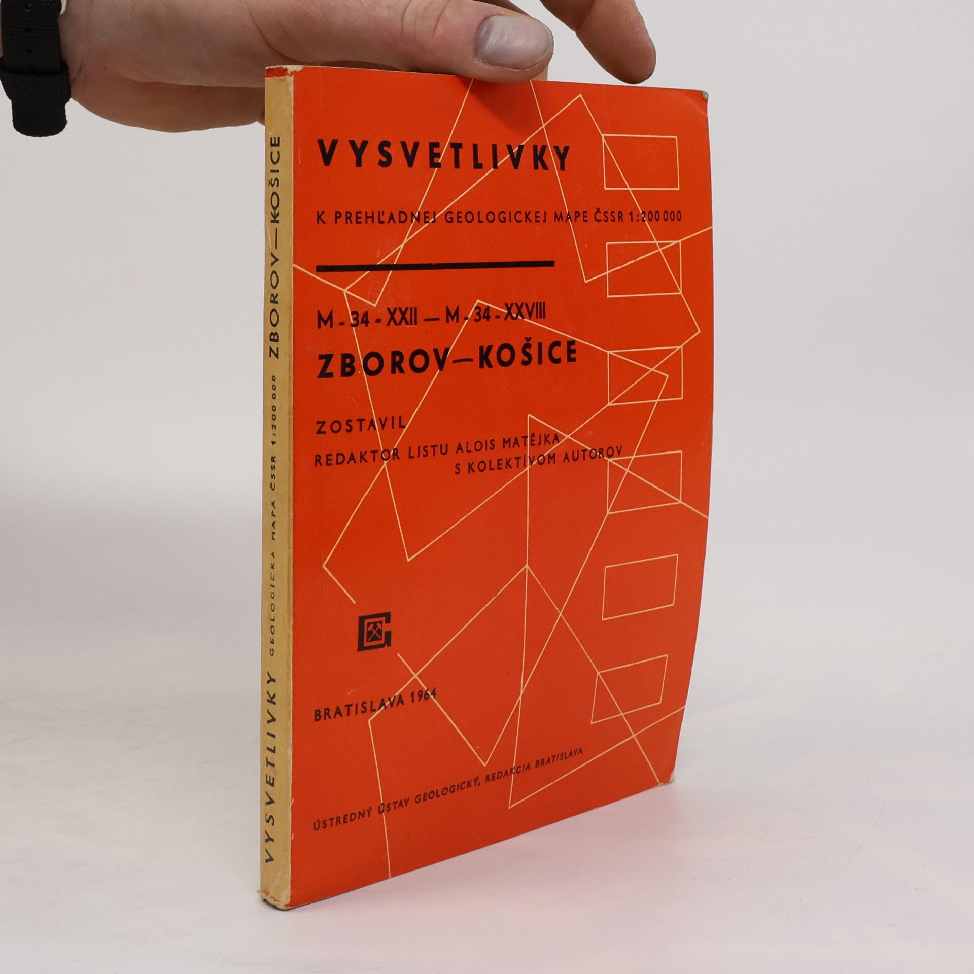kolektiv Vysvetlivky k prehľadnej geologickej mape ČSSR 1 : 200 000. Zborov-Košice