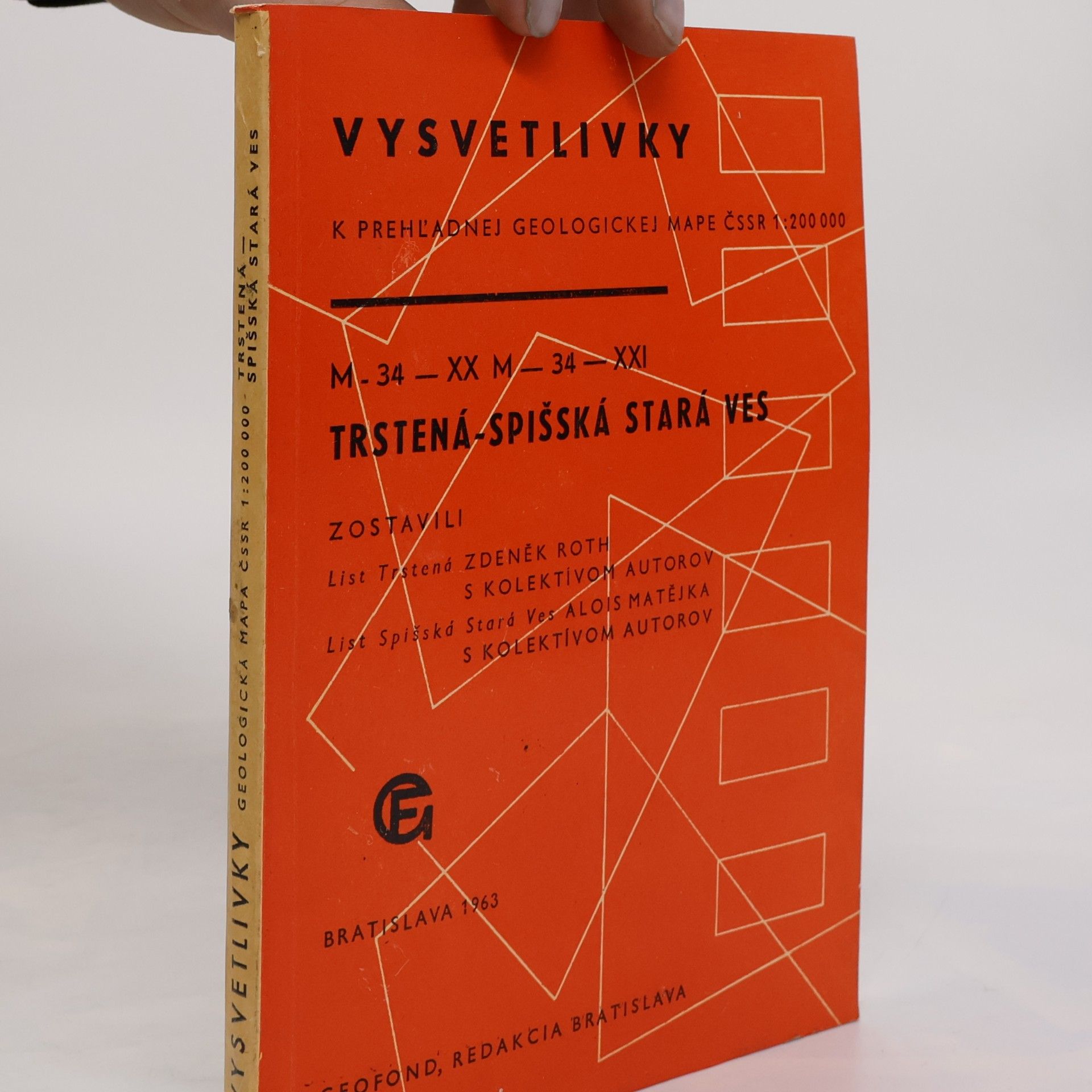 Zdeněk Roth Vysvetlivky k prehľadnej geologickej mape ČSSR 1:200 000