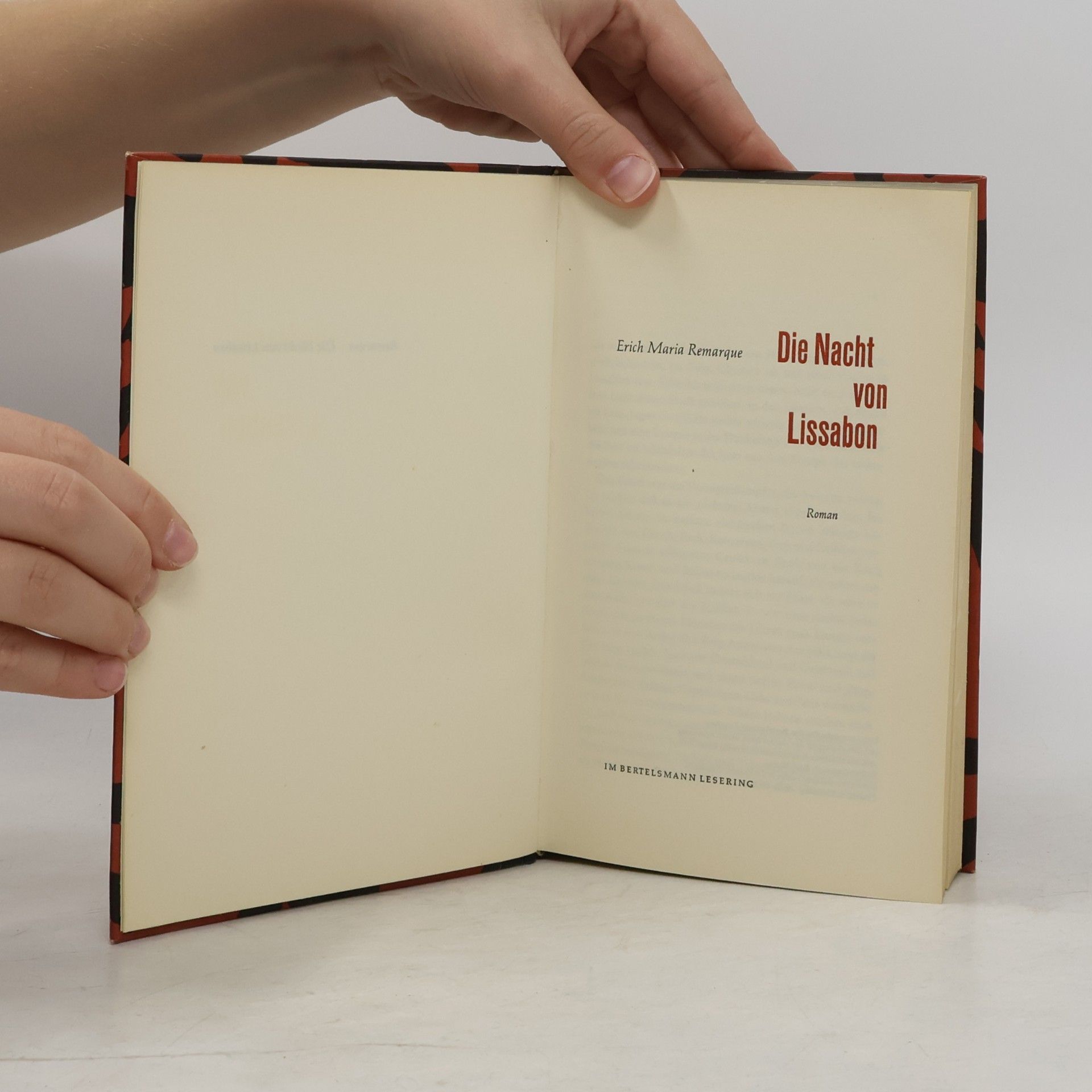 Erich Maria Remarque Die Nacht von Lissabon