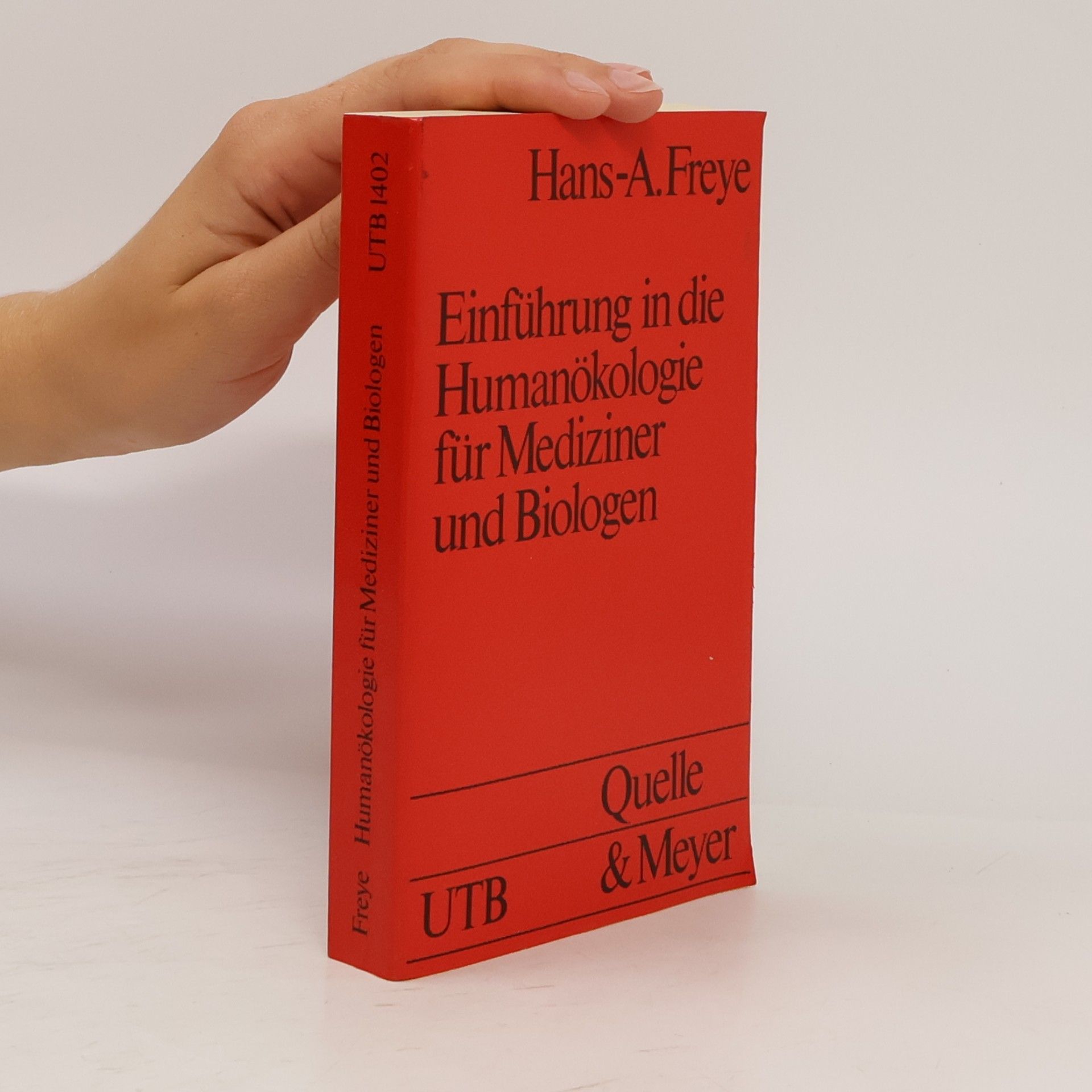 Hans-Albrecht Vogel Einführung in die Humanökologie für Mediziner und Biologen