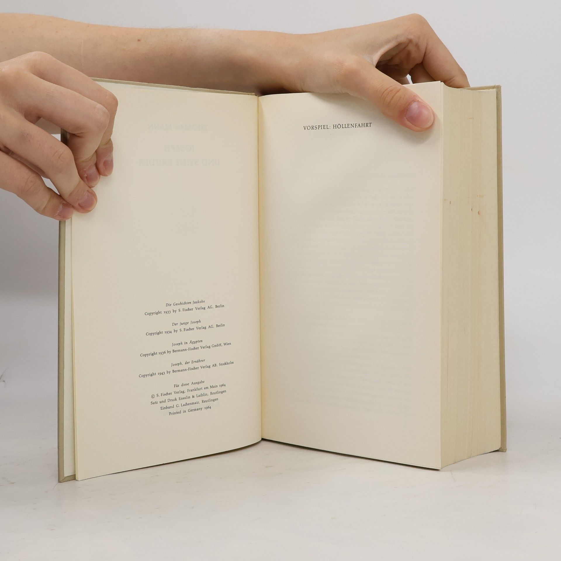 Thomas Mann Joseph und seine Brüder