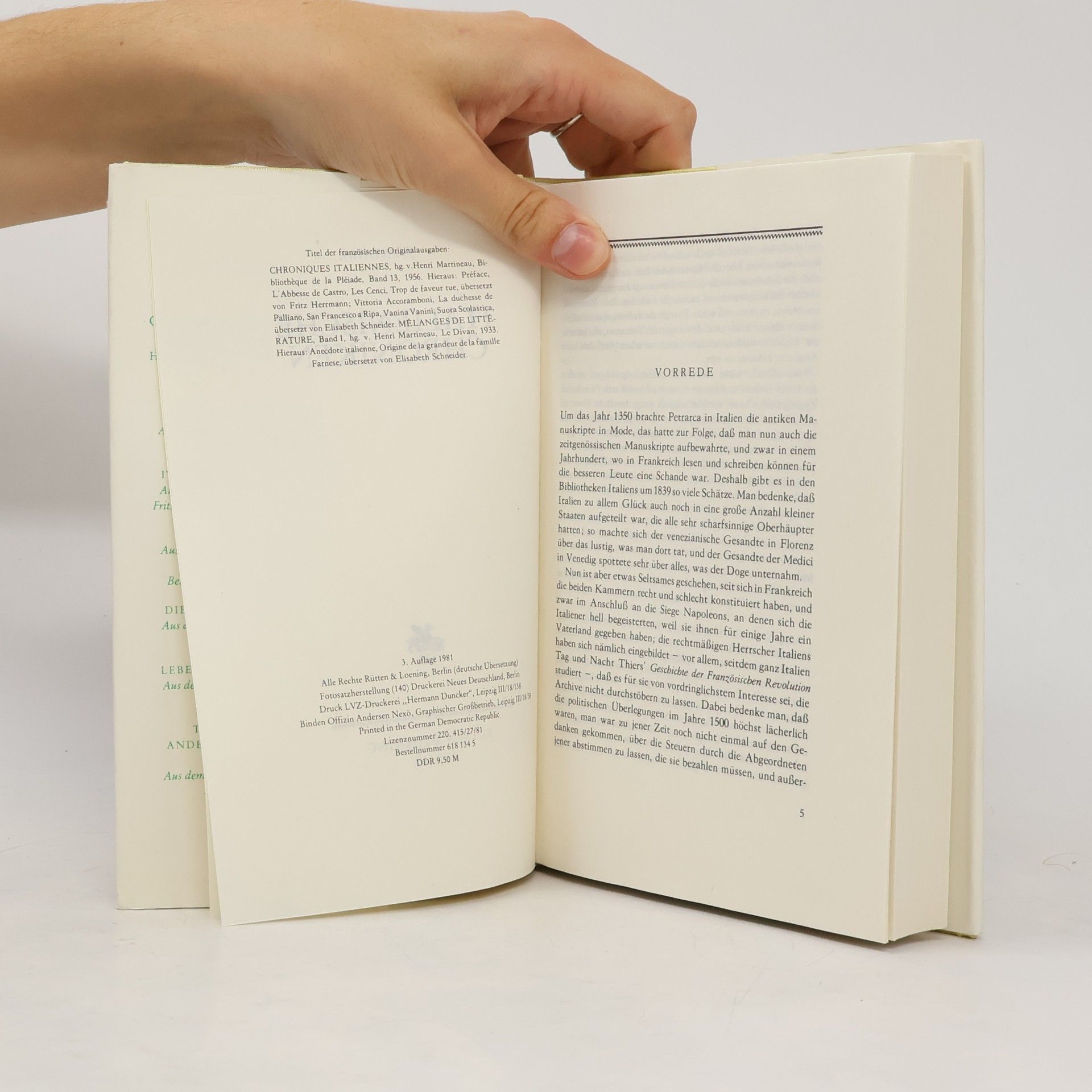 Stendhal Italienische Chroniken