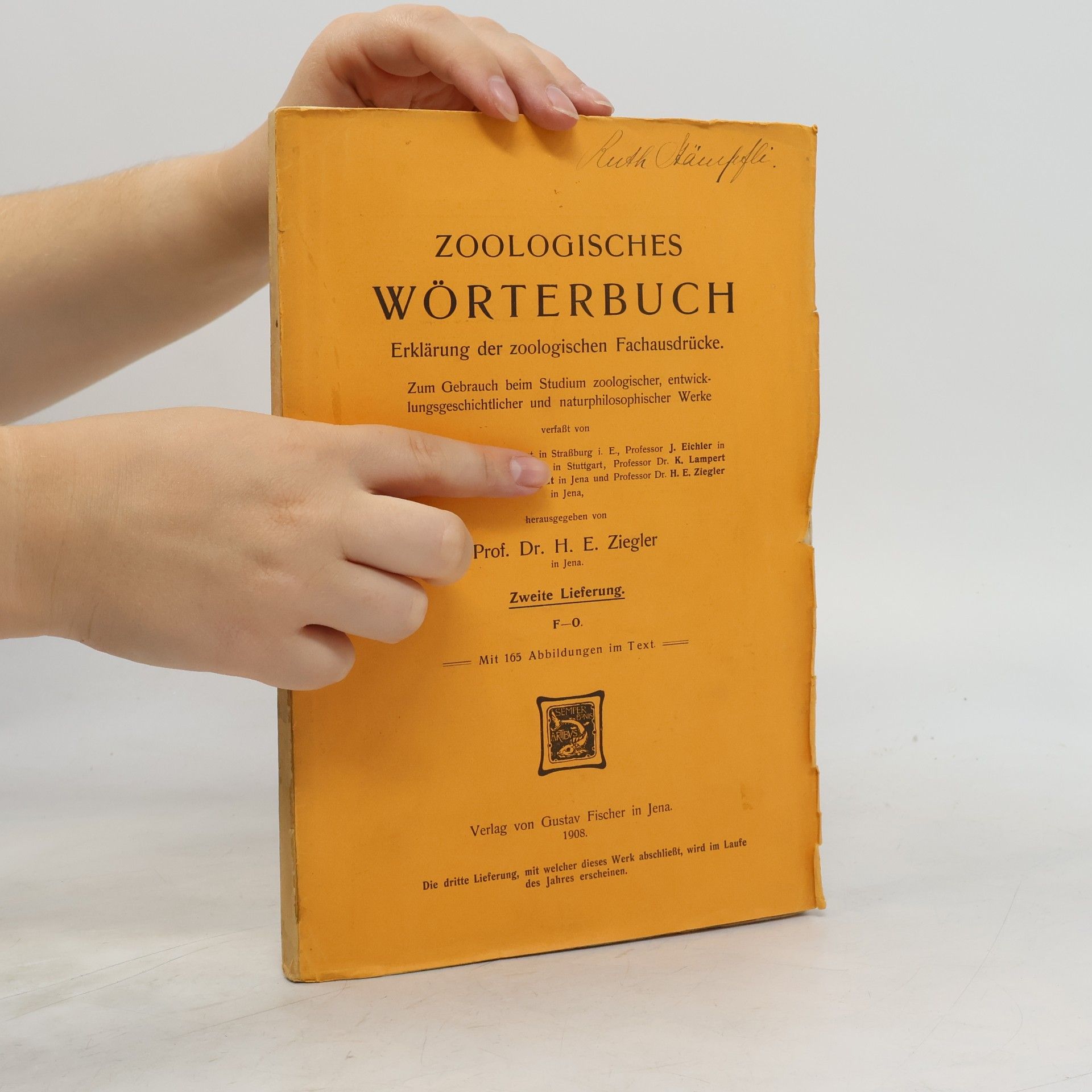H. E. Ziegler Zoologisches Wörterbuch F-O