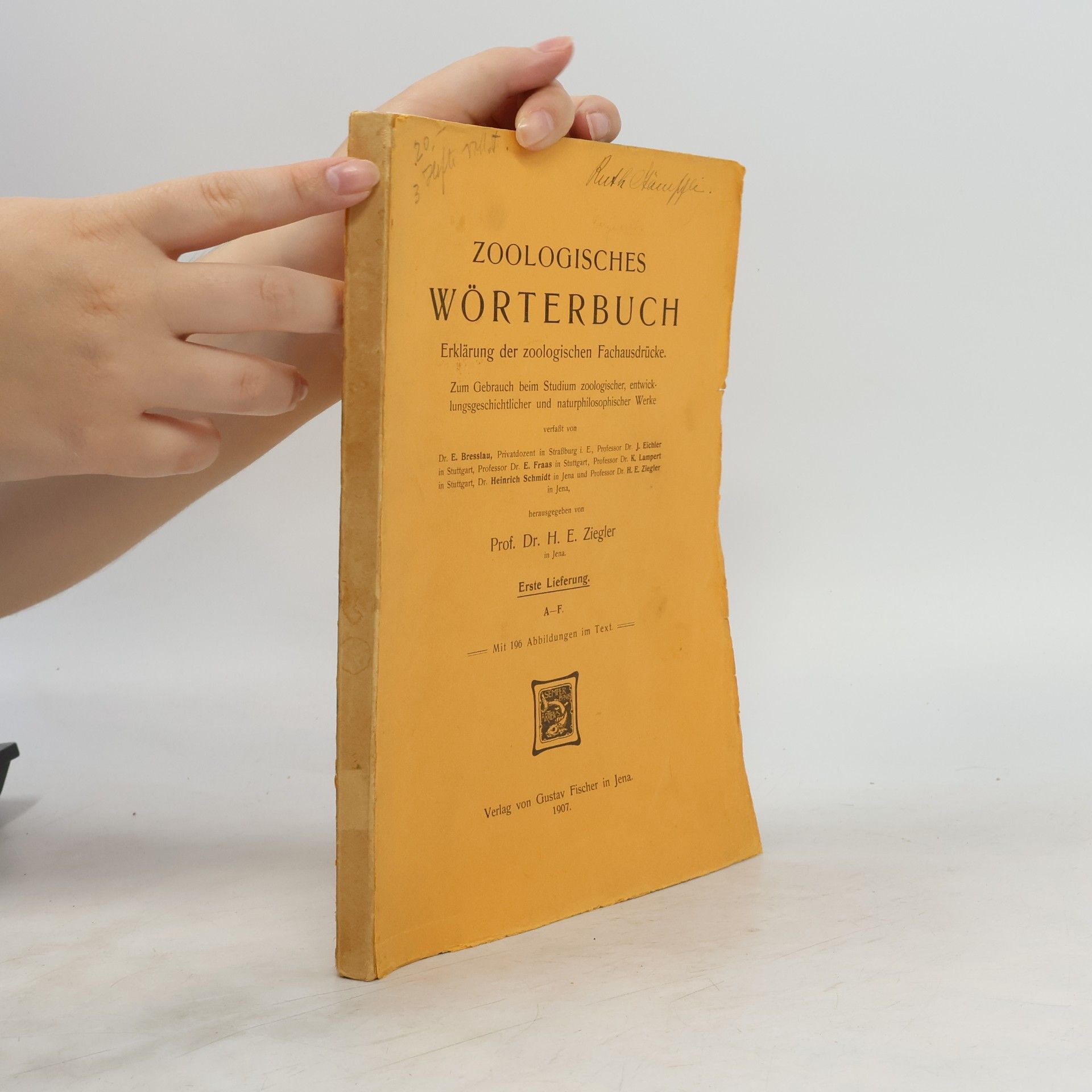 Autorenkollektiv Zoologisches Wörterbuch A-F