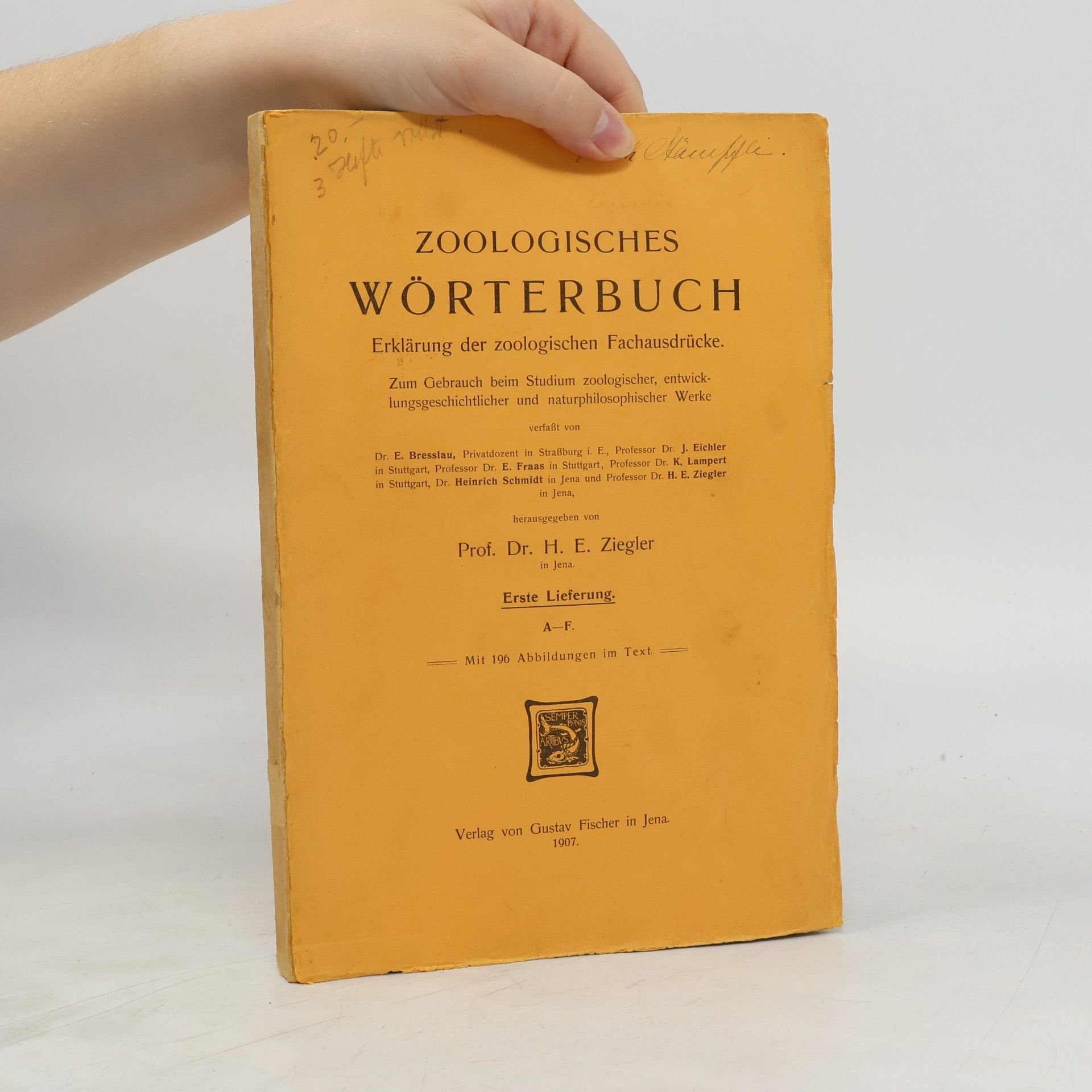 Autorenkollektiv Zoologisches Wörterbuch A-F