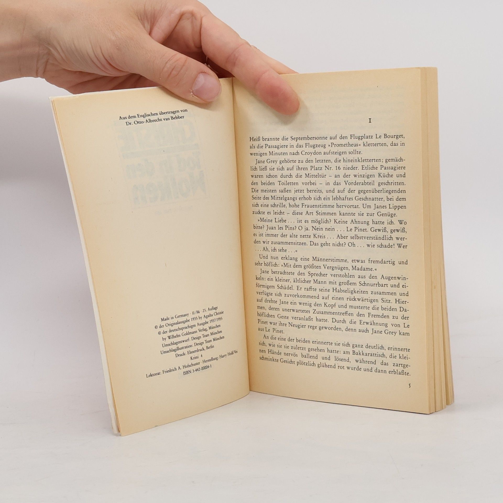Agatha Christie Tod in den Wolken