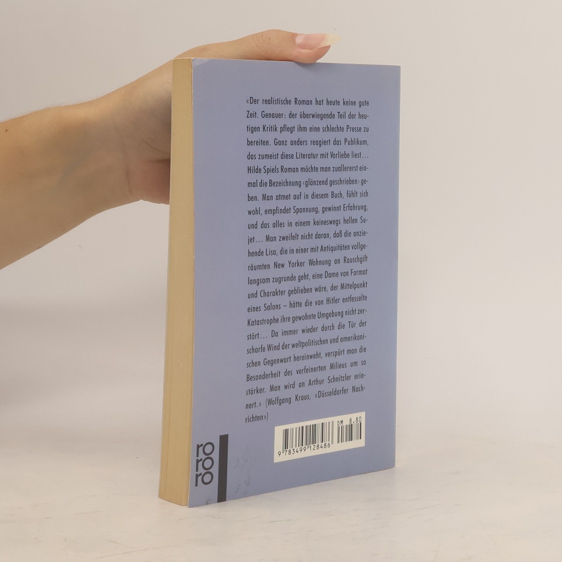 Hilde Spiel Lisas Zimmer : Roman