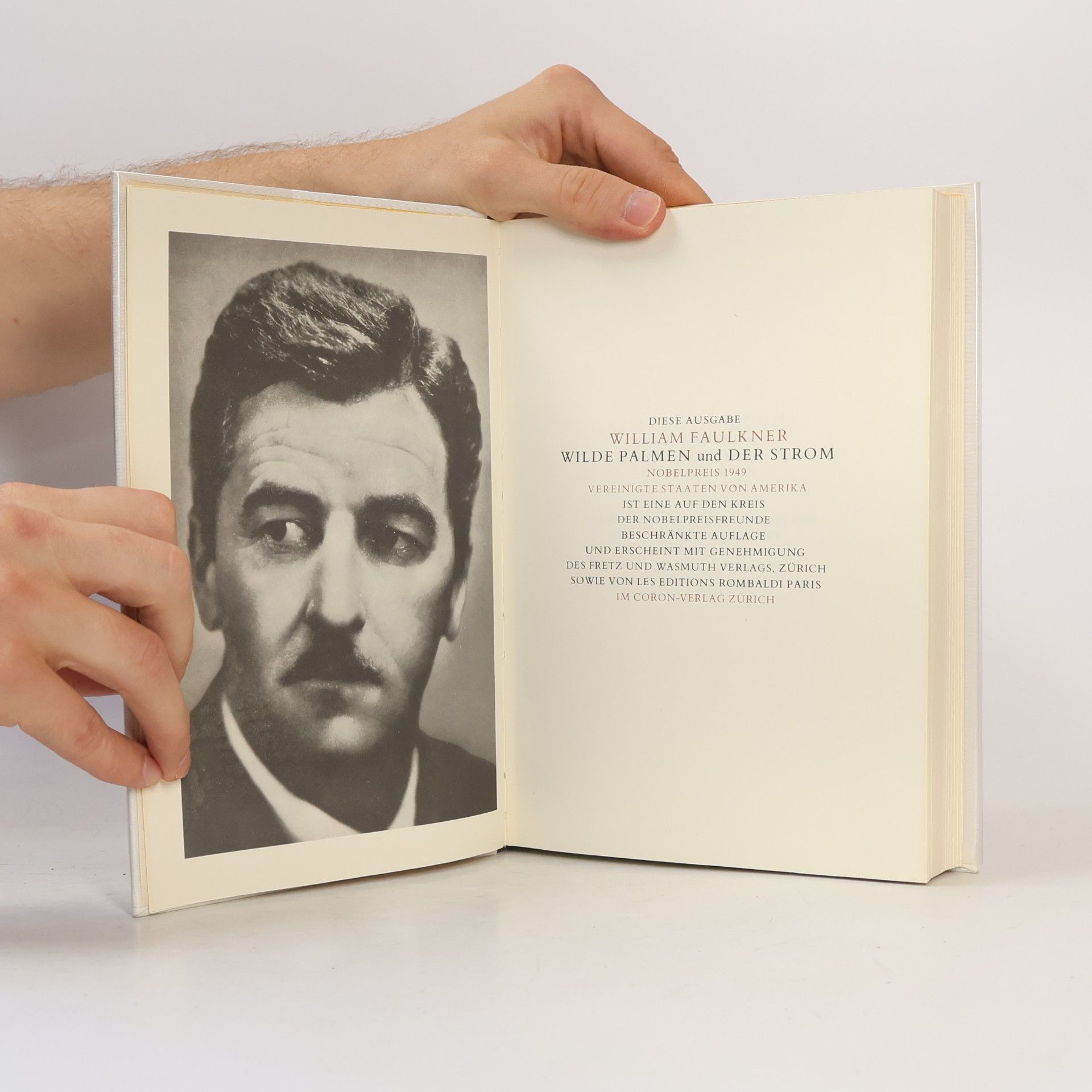 William Faulkner Wilde Palmen und Der Strom