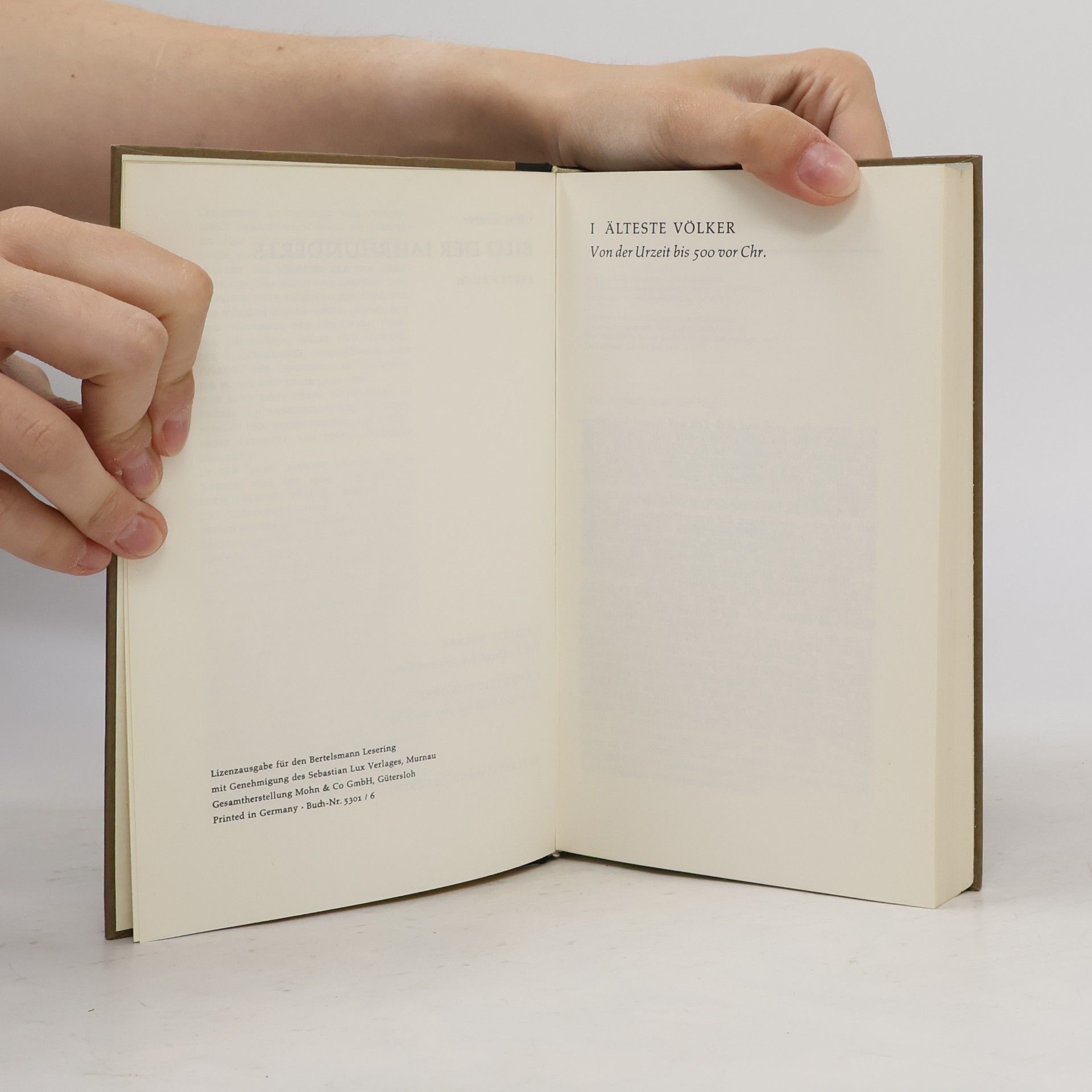Otto Zierer Weltgeschichte 1: Bild der Jahrhunderte. Erstes Buch