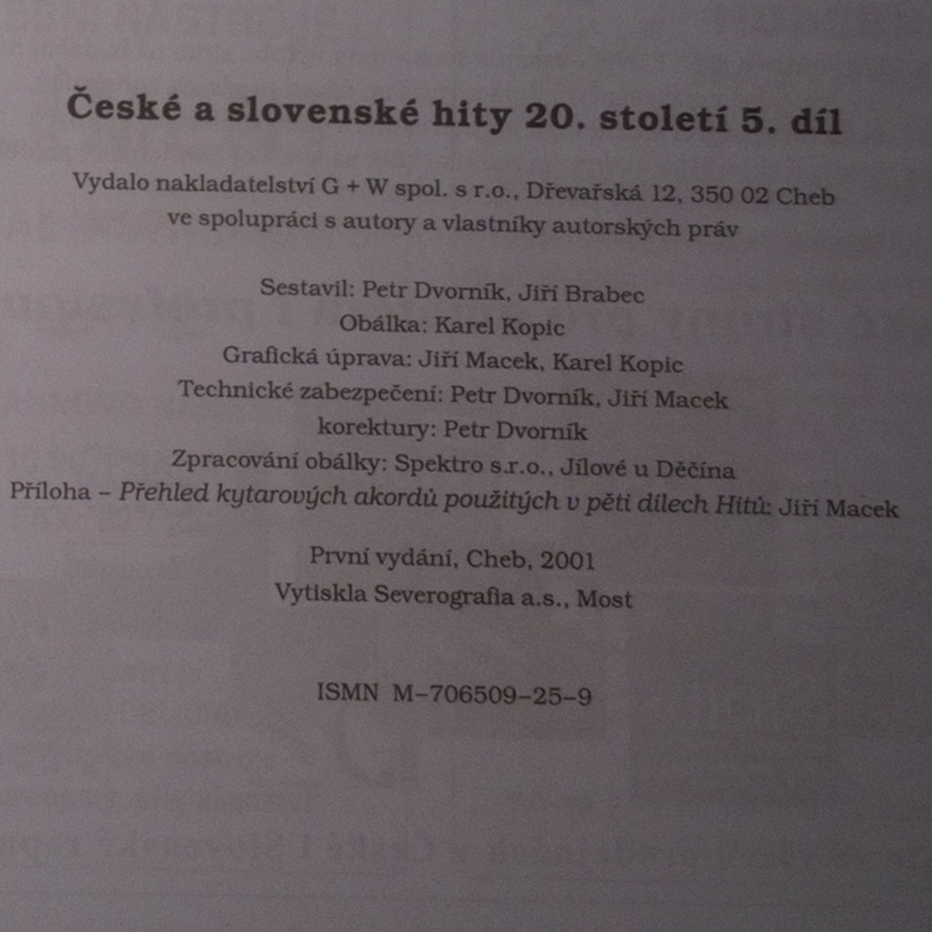 Petr Dvorník České a slovenské hity 20. století. 5. díl