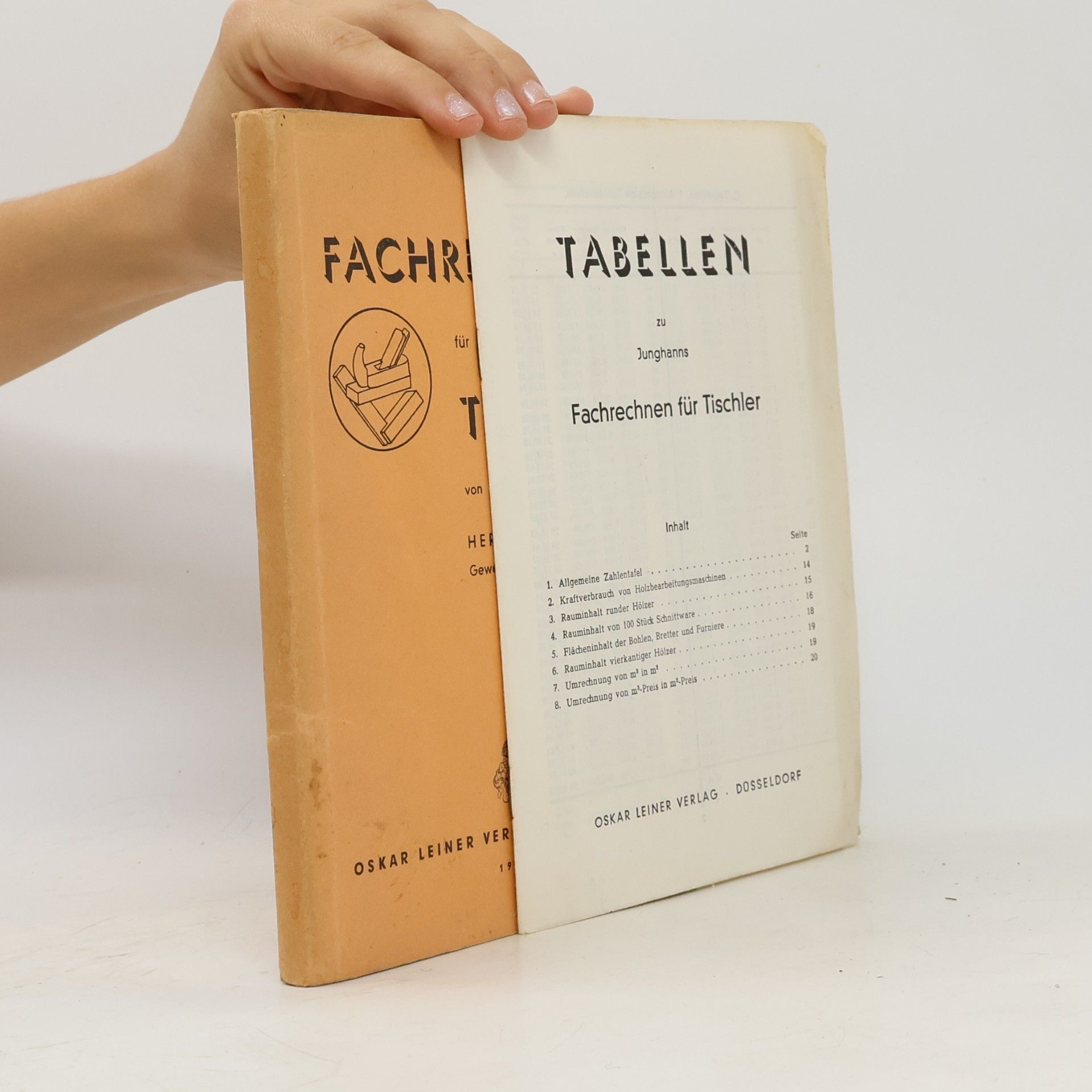 Herbert Junghanns Fachrechnen für Tischler