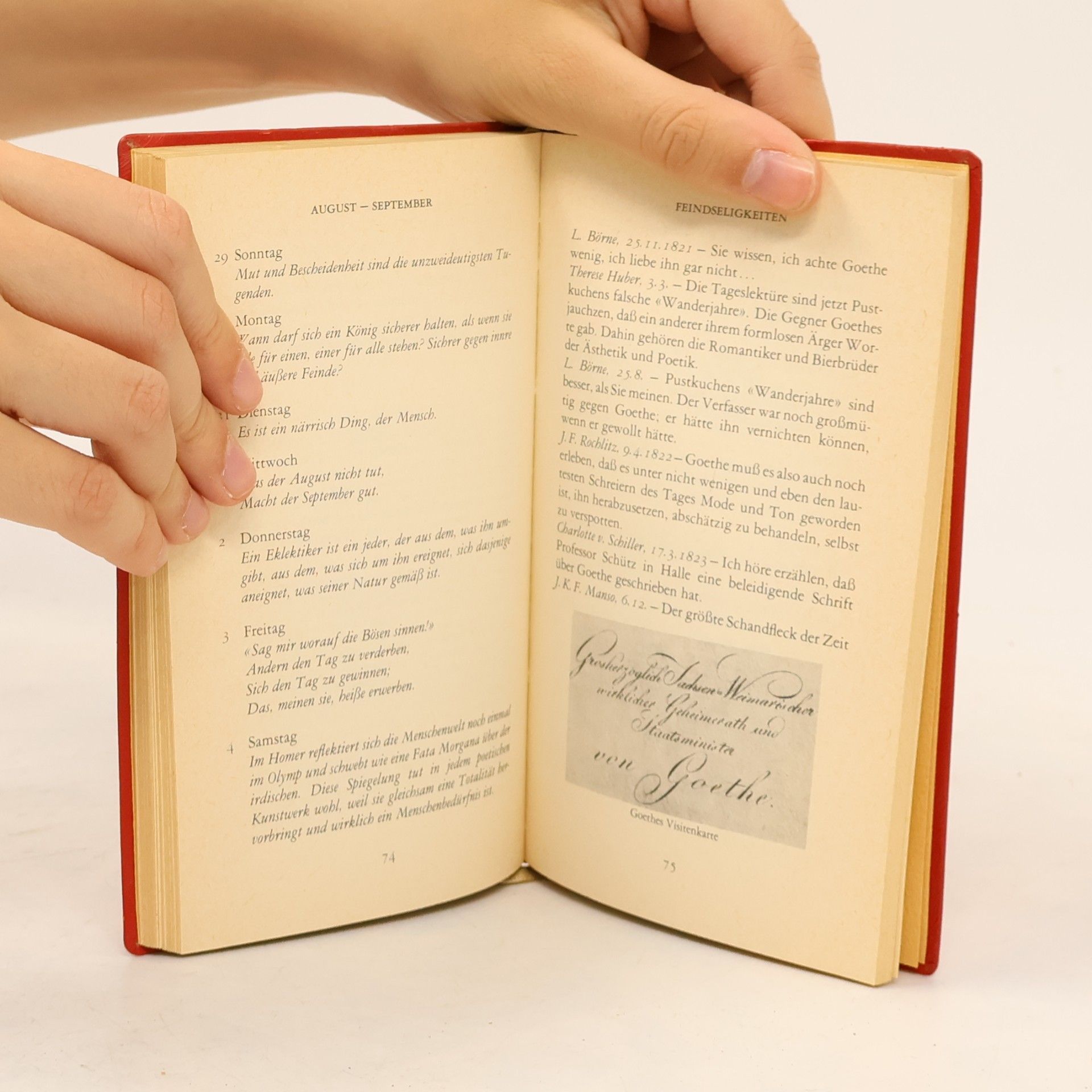 Collectif d'auteurs Mit Goethe durch das Jahr 1982