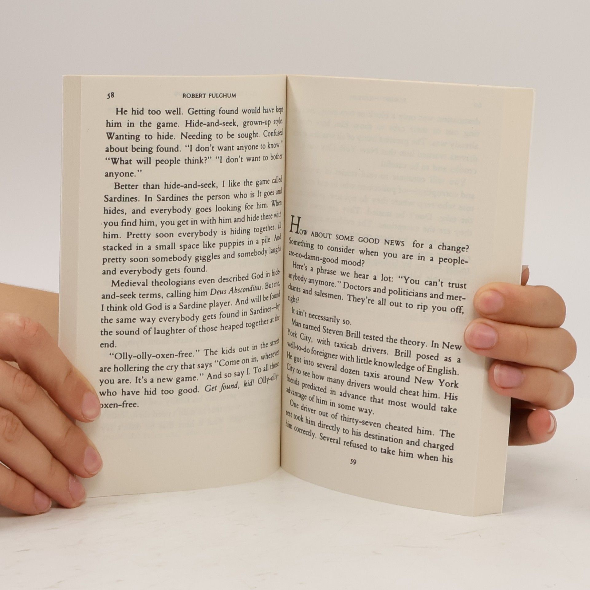 Robert Fulghum All I really need to know I learned in kindergarten