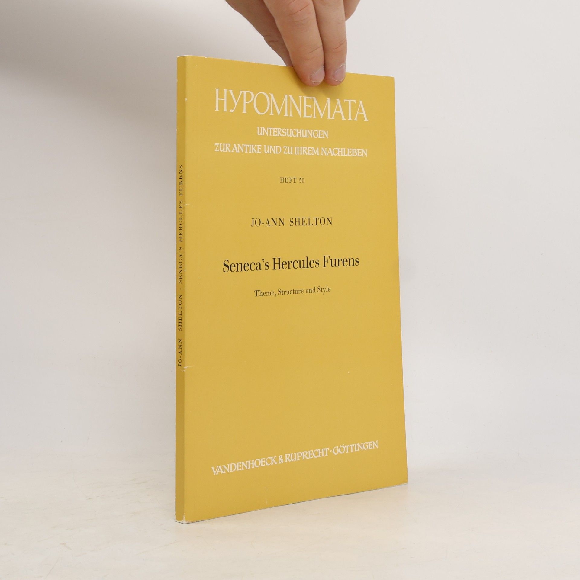 Jo-Ann Shelton Hypomnemata - 50: Seneca's Hercules Furens