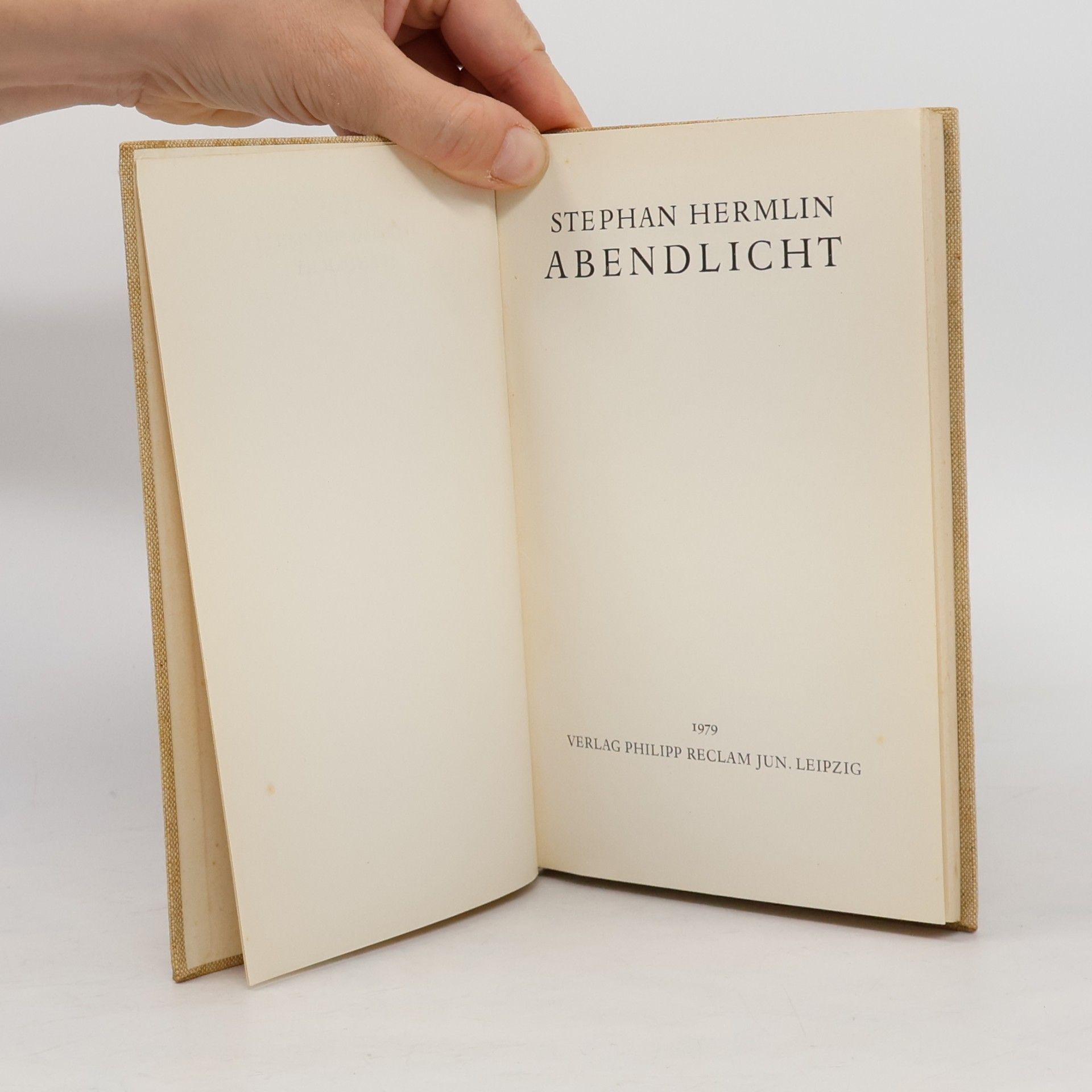 Stephan Hermlin Abendlicht