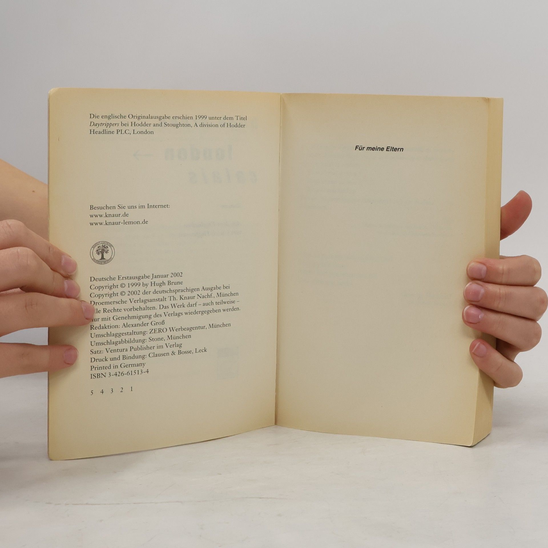 Hugh Brune London - Calais. Roman. Aus d. Engl. v. Ulrich Hoffmann