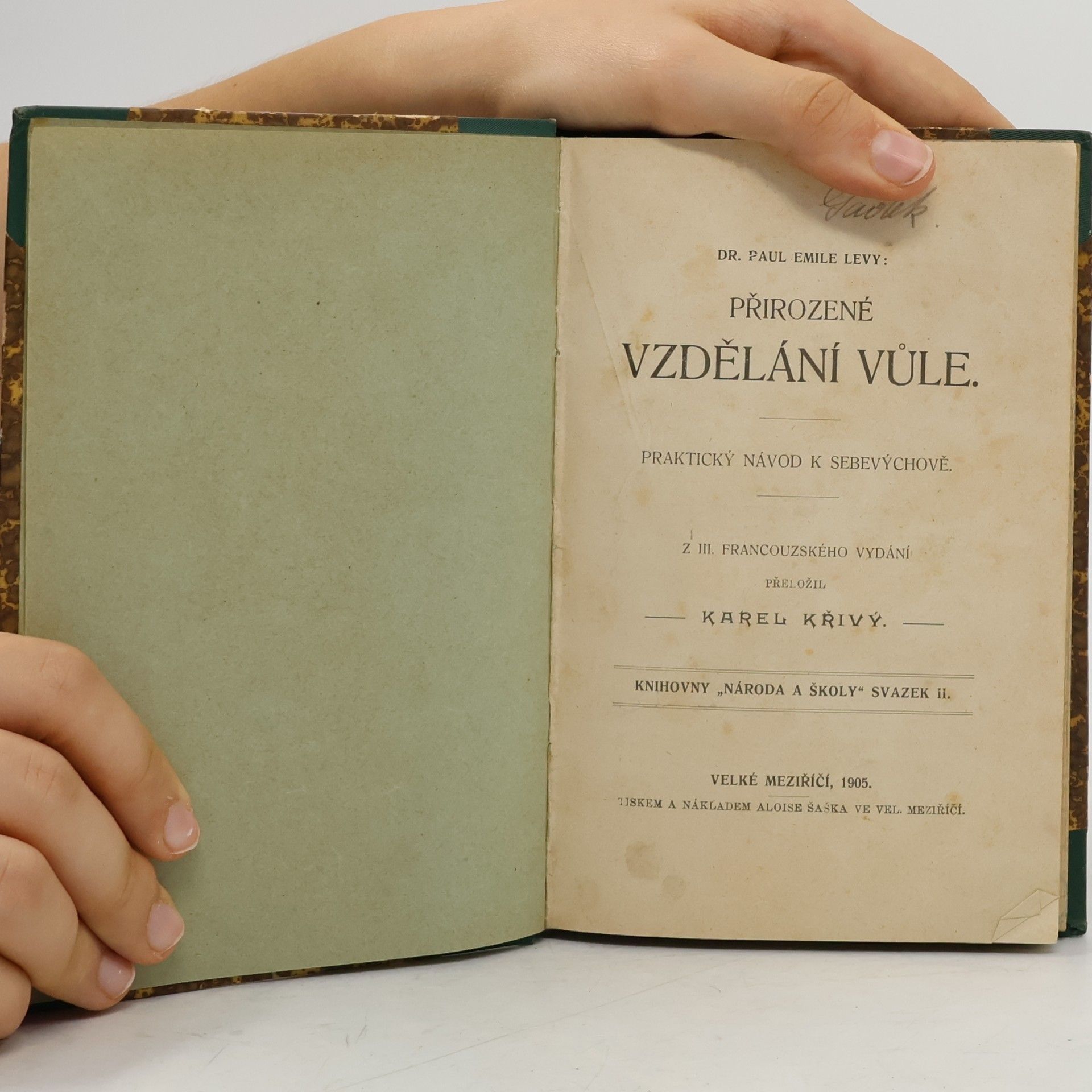 Paul Lévy Přirozené vzdělání vůle II