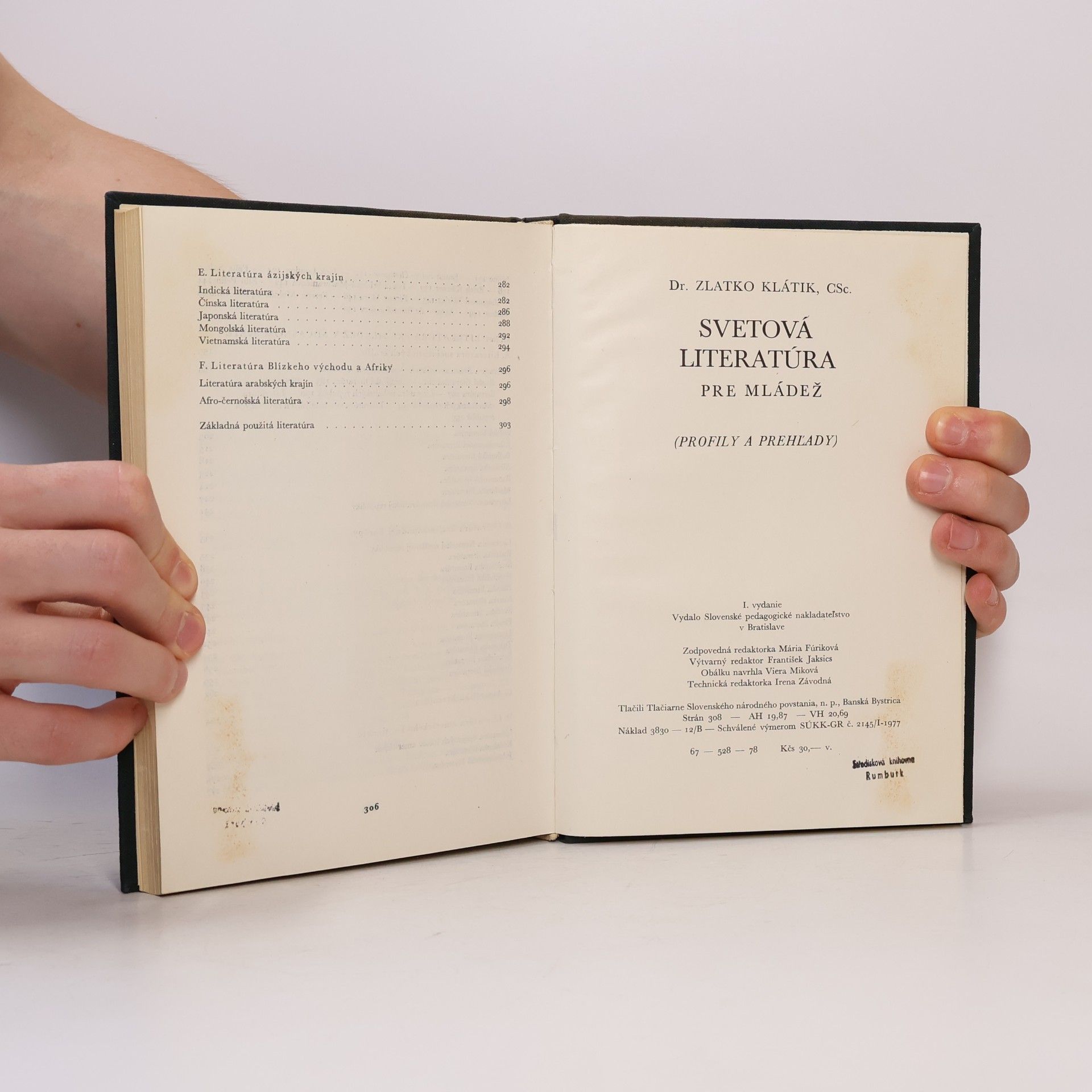 Zlatko Klátik Svetová literatúra pre mládež