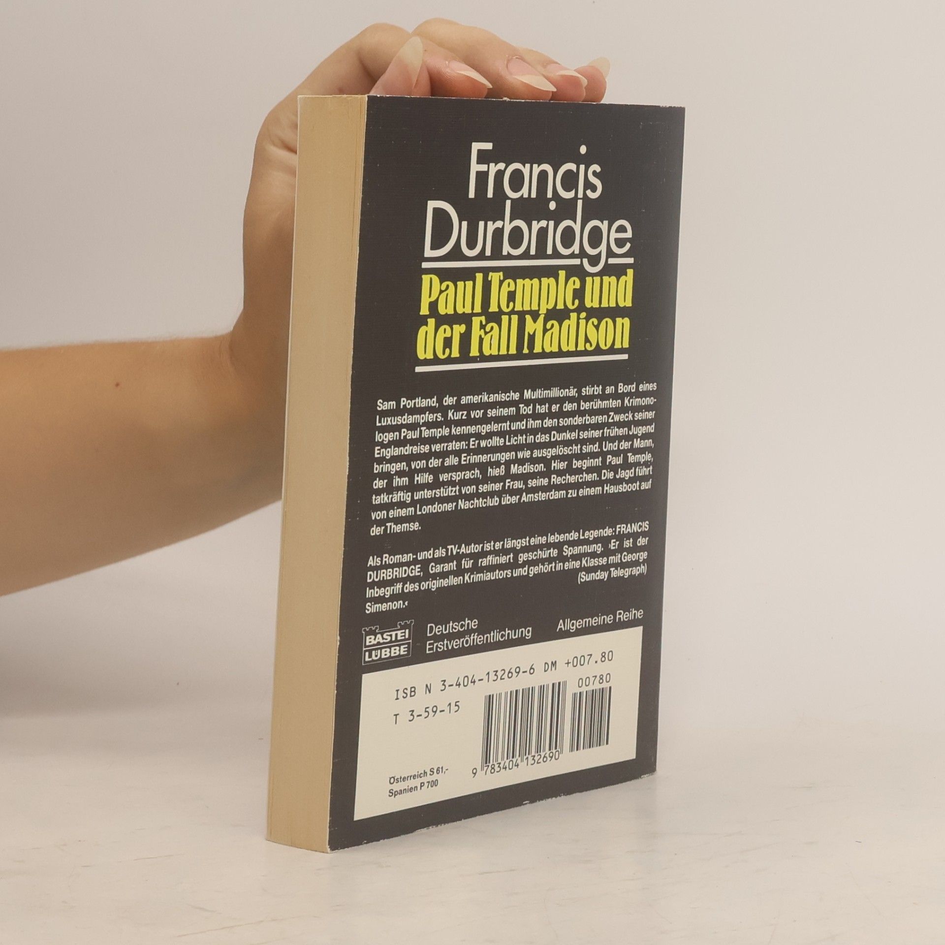 Francis Durbridge Paul Temple und der Fall Madison
