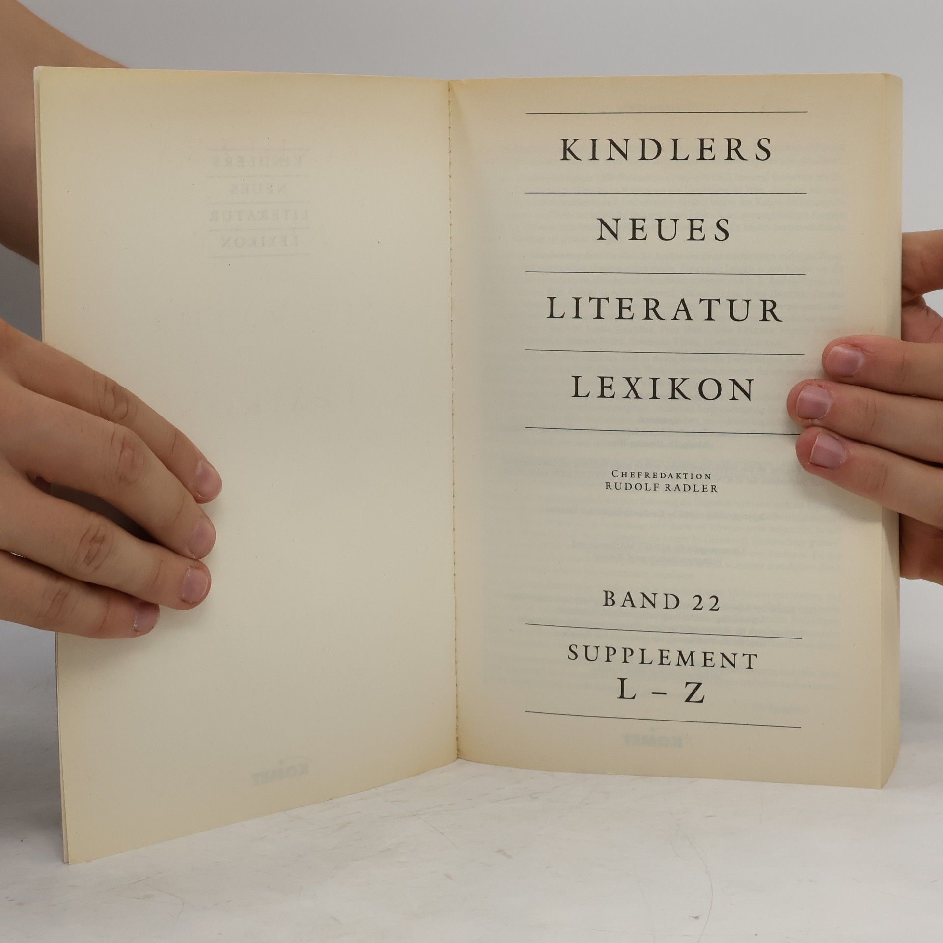 kolektiv Kindlers neues Literatur Lexikon 22