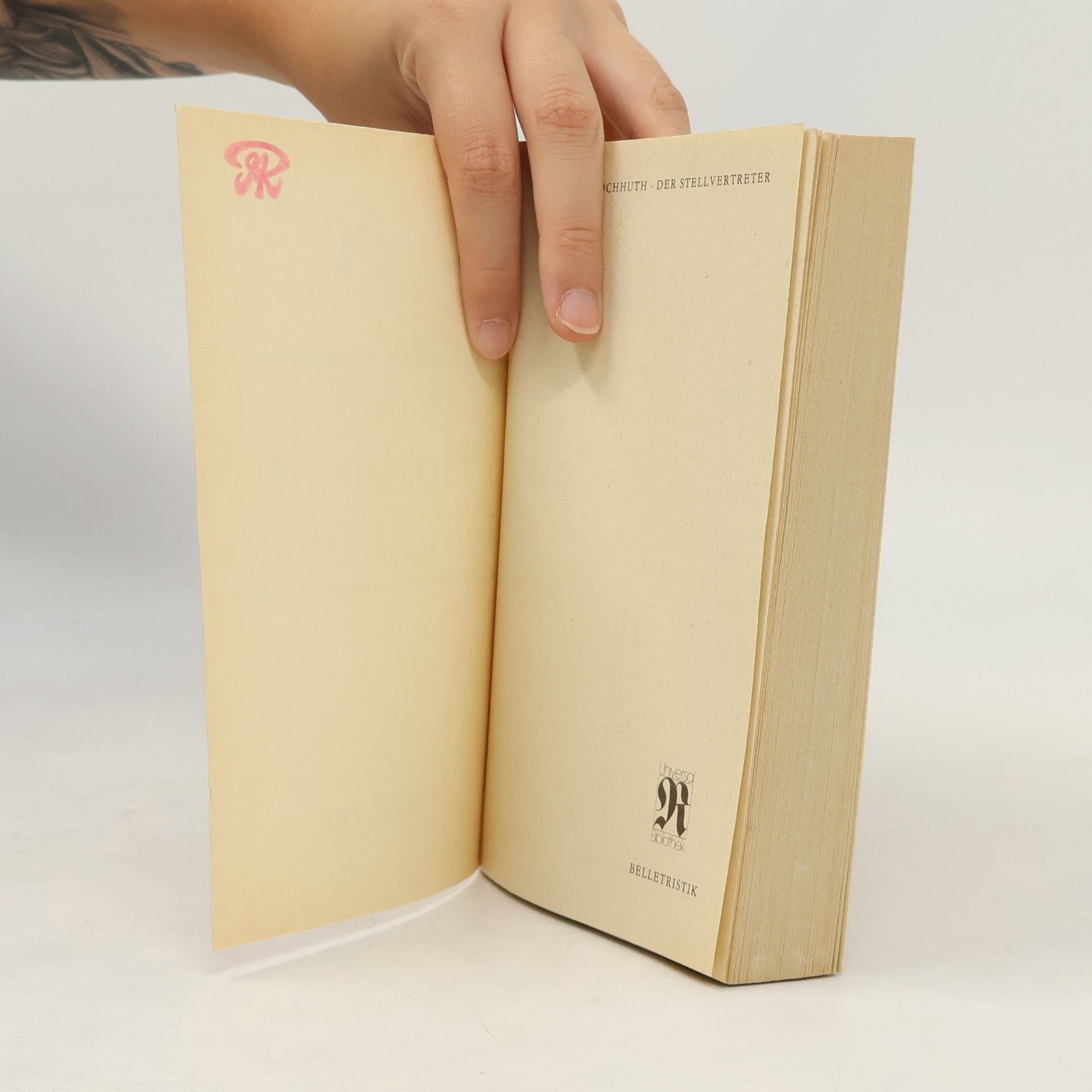 Der Stellvertreter : e. christl. Trauerspiel.