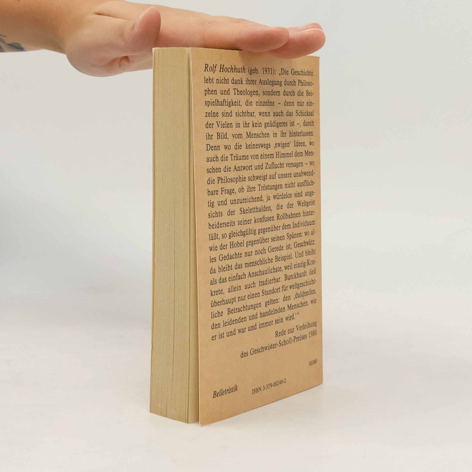 Der Stellvertreter : e. christl. Trauerspiel.
