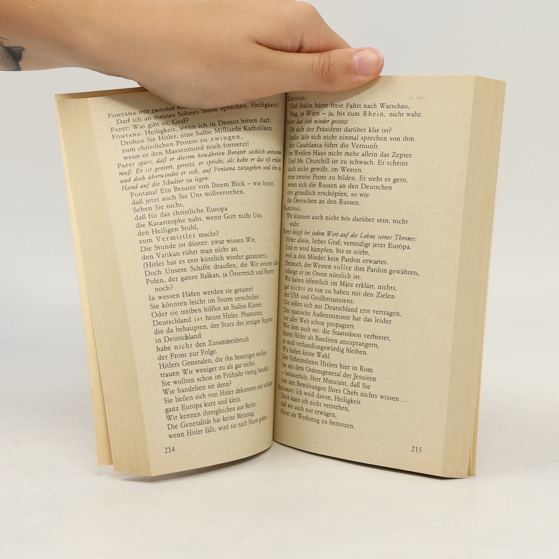 Der Stellvertreter : e. christl. Trauerspiel.