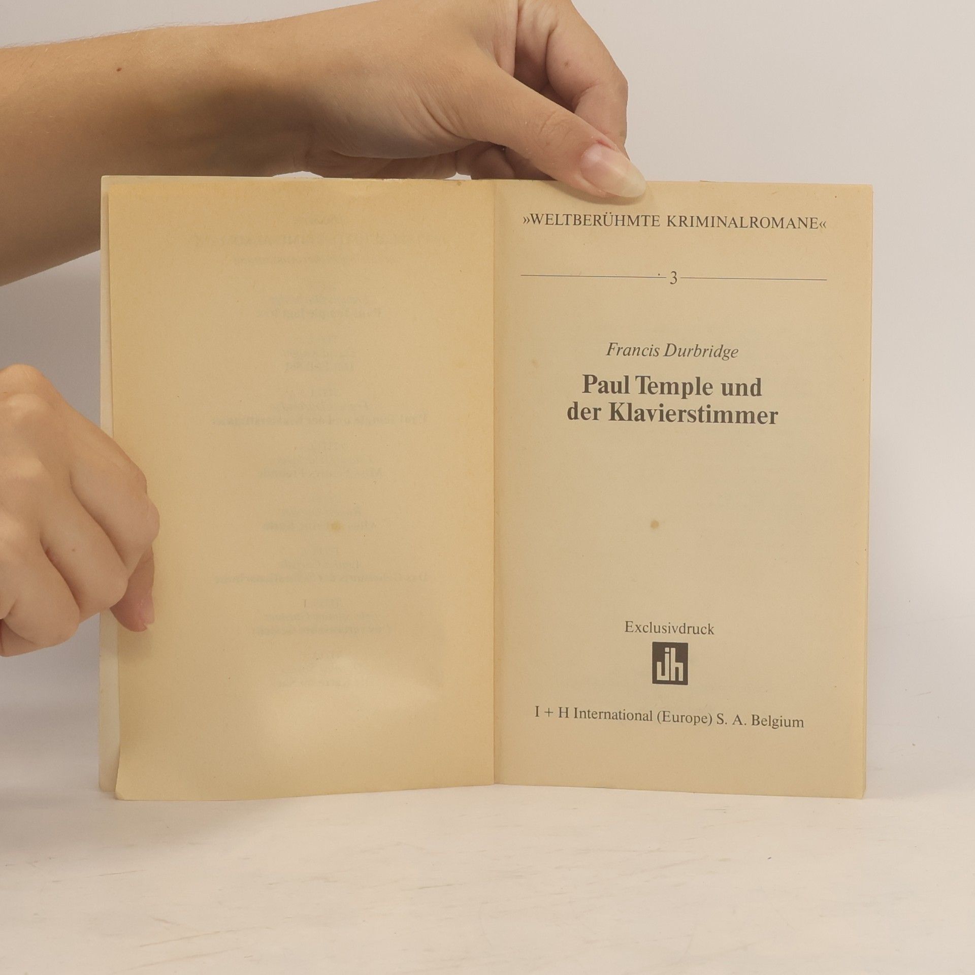 Francis Durbridge Paul Temple und der Klavierstimmer