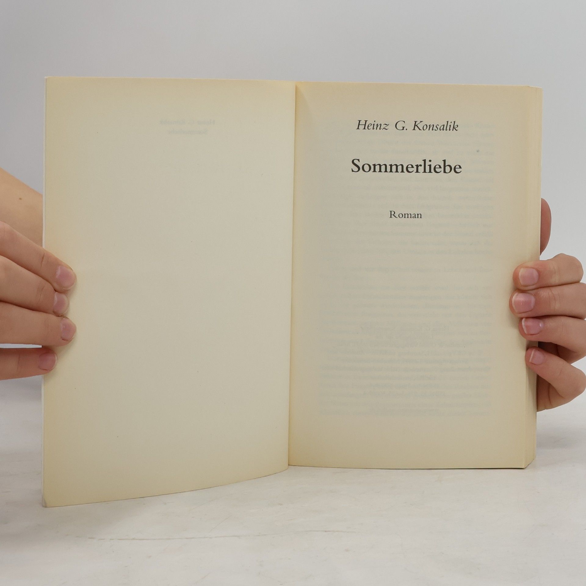 Heinz Günther Konsalik Sommerliebe