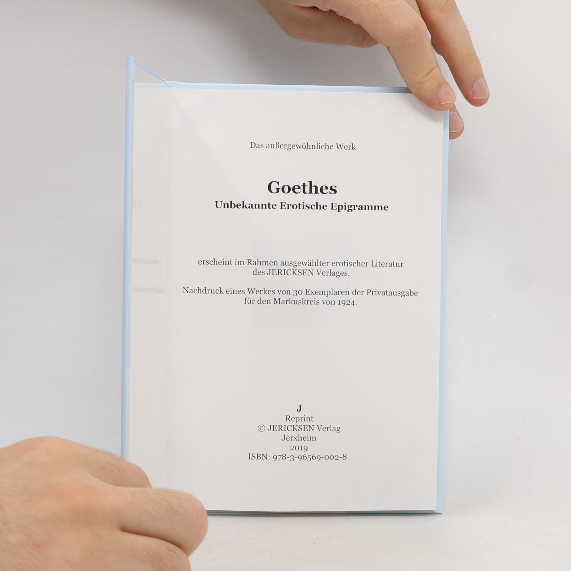 Johann Wolfgang von Goethe Goethes geheime erotische Epigramme