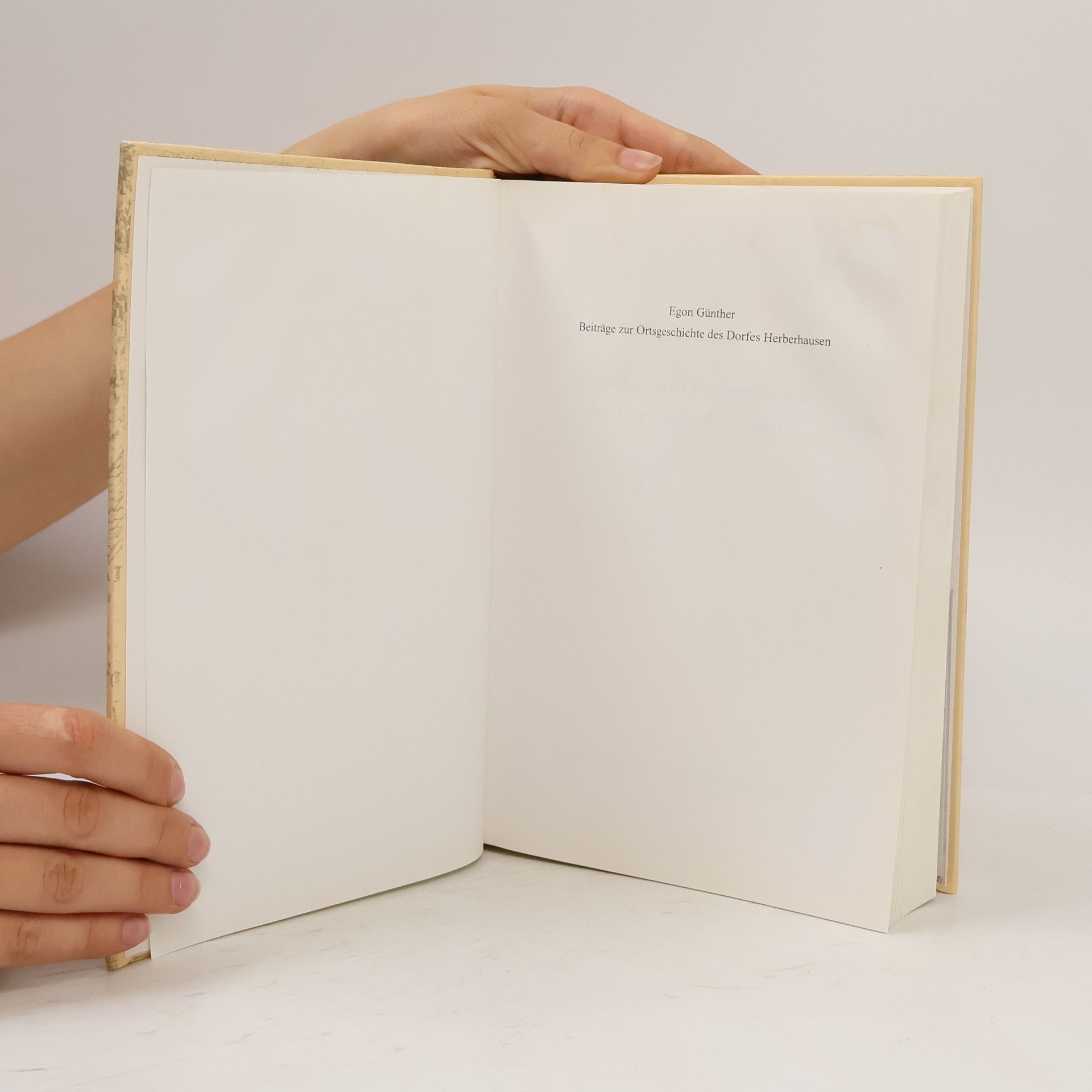 Egon Günther Beiträge zur Ortsgeschichte des Dorfes Herberhausen