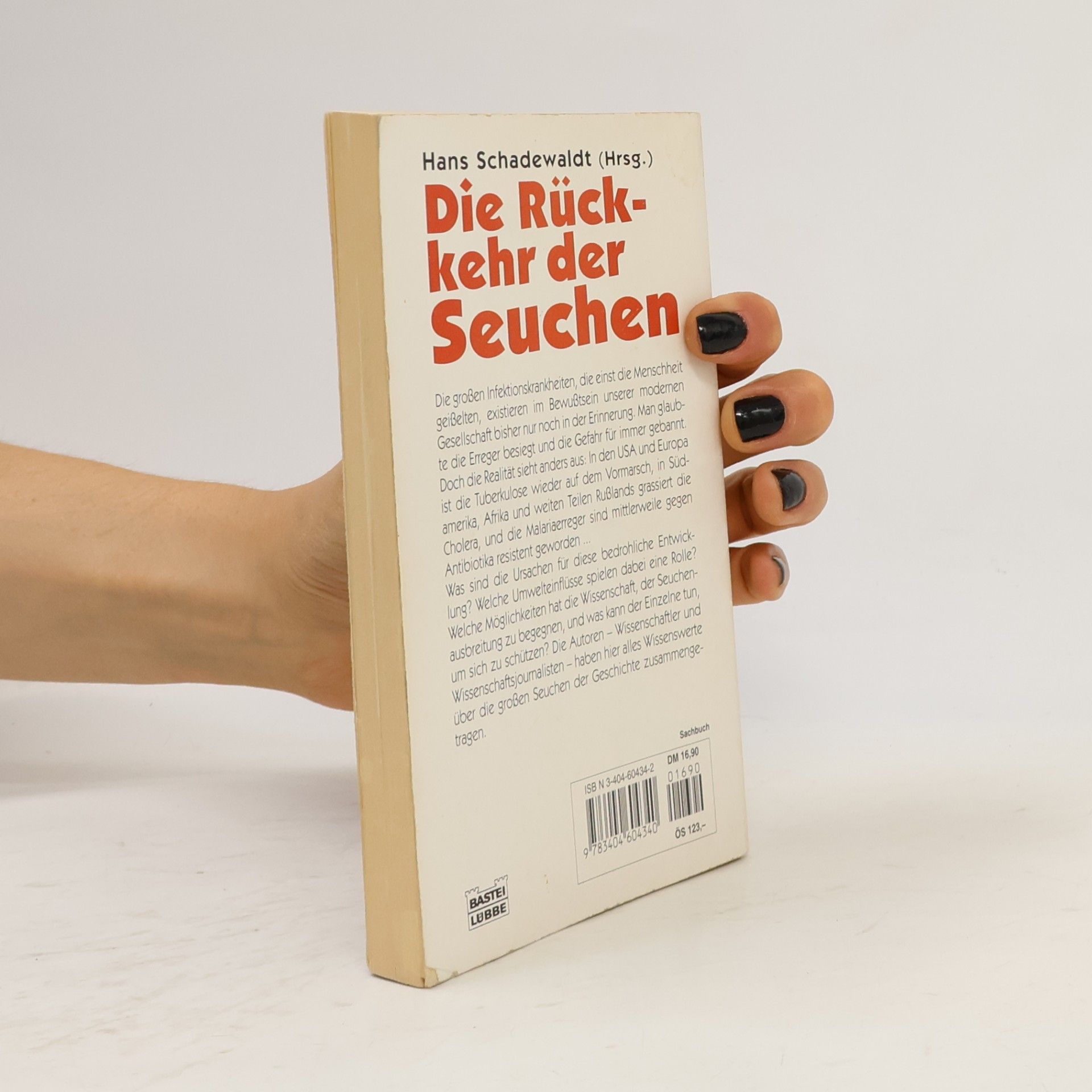 Hans Schadewaldt Die Rückkehr der Seuchen