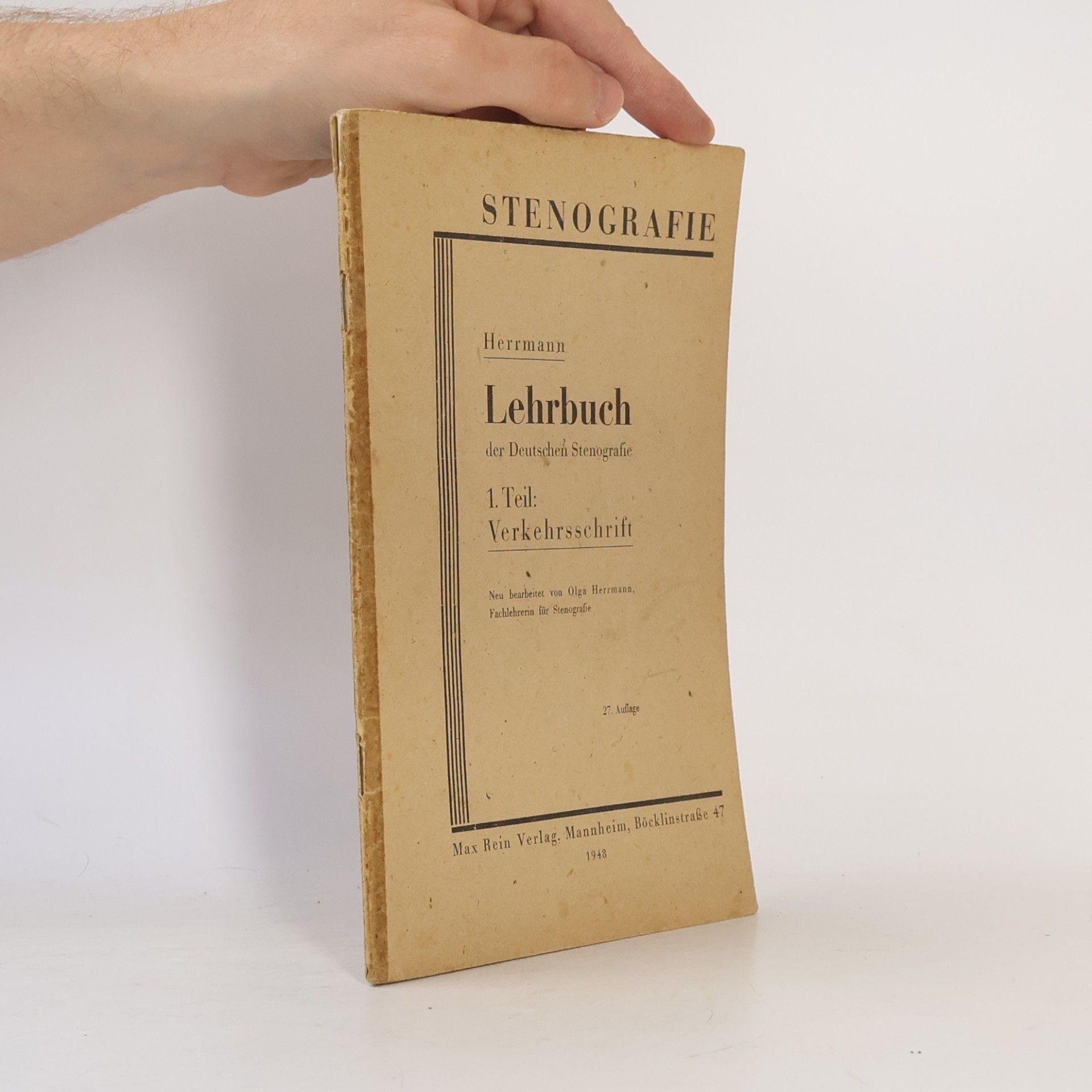 Autorenkollektiv Lehrbuch der Deutschen Stenografie 1