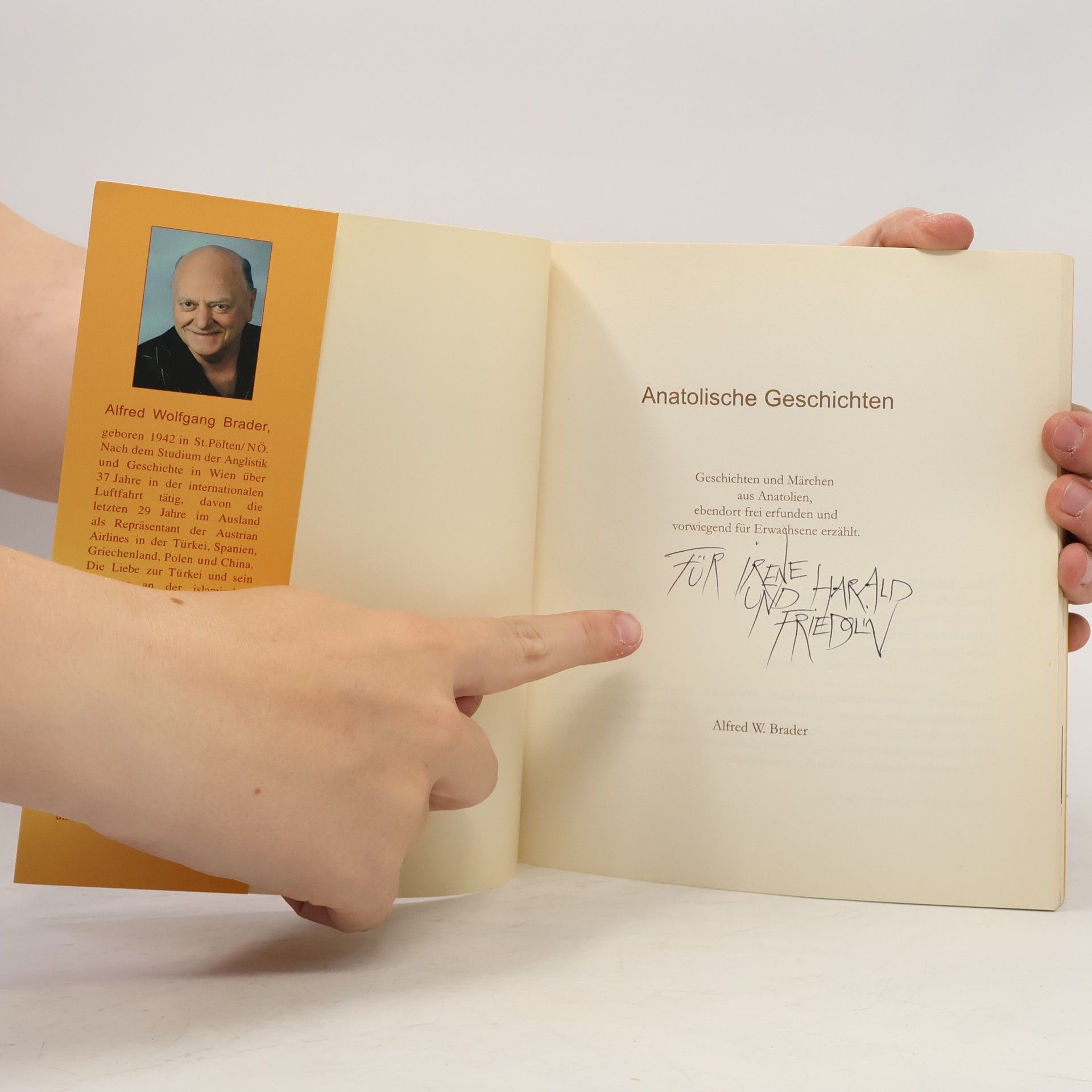 Alfred W. Brader Anatolische Geschichten