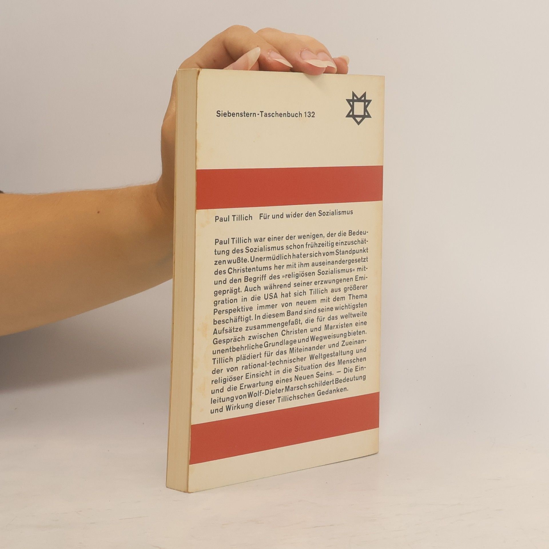 Paul Tillich Für und wider den Sozialismus