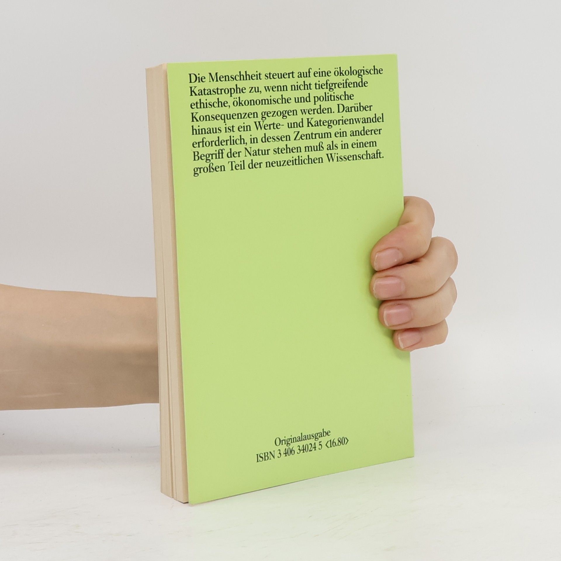 Vittorio Hösle Philosophie der ökologischen Krise