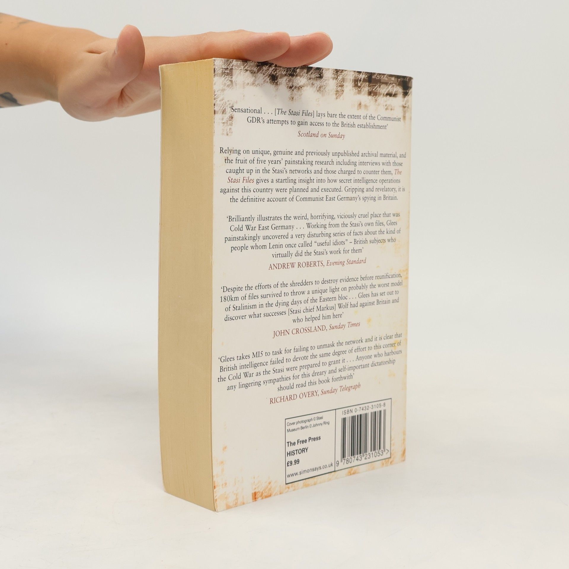 Anthony Glees Stasi Files