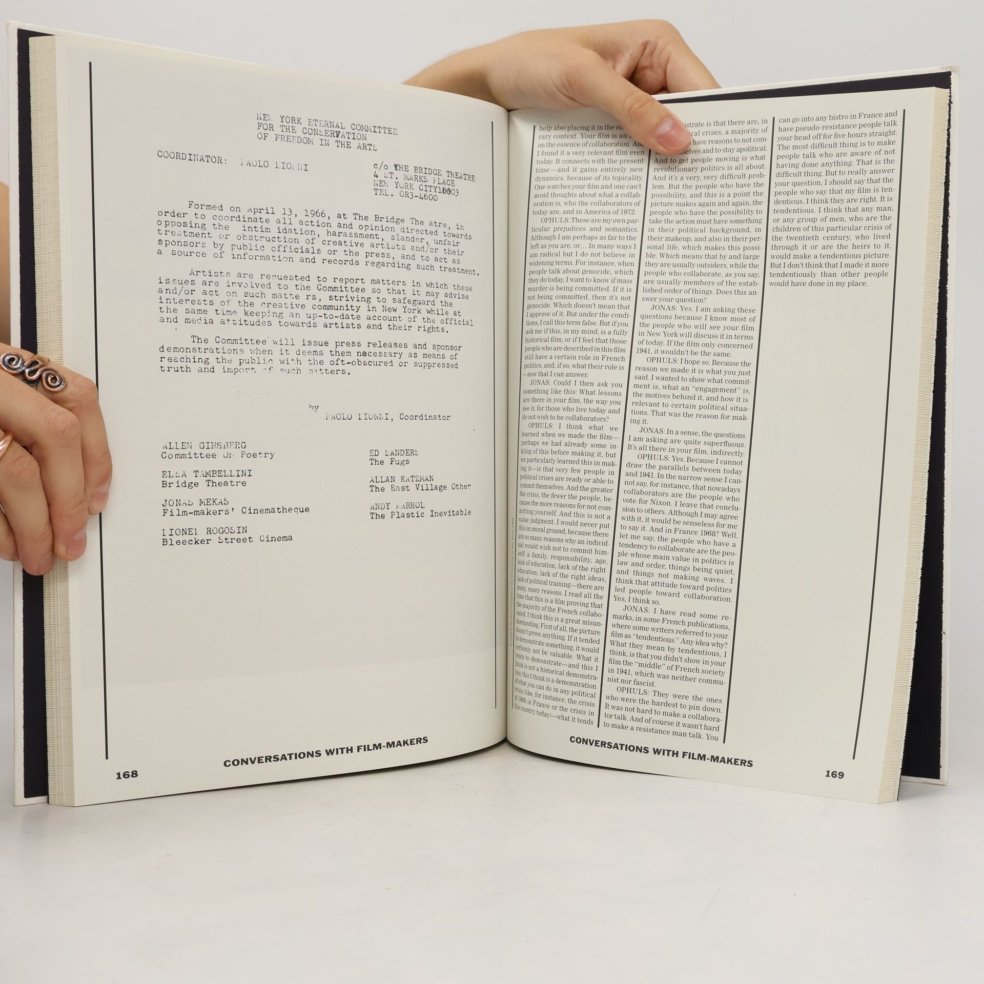 Jonas Mekas Conversations With Film-Makers