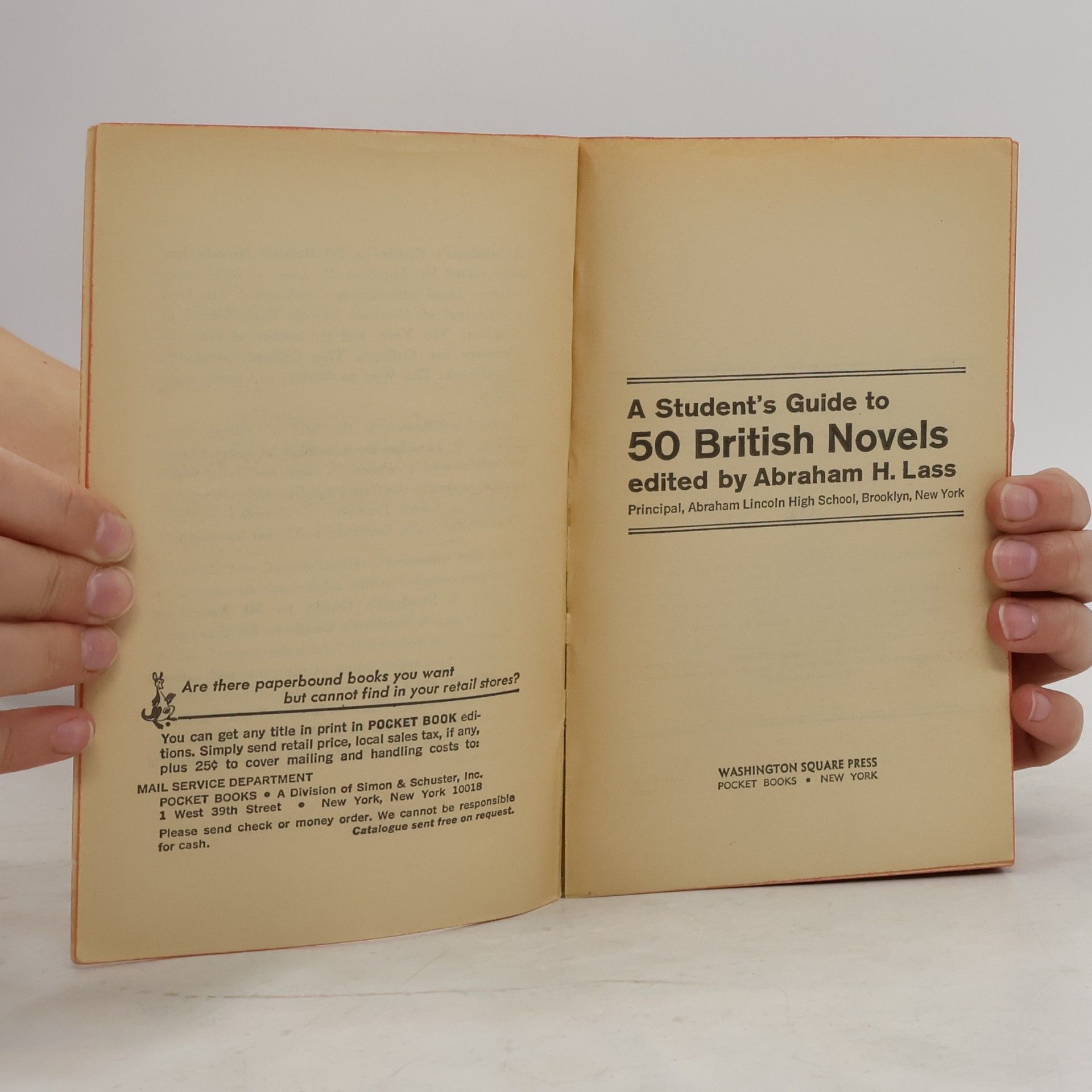 Abraham H. Abraham Harold Lass A Student's Guide to 50 American Novels