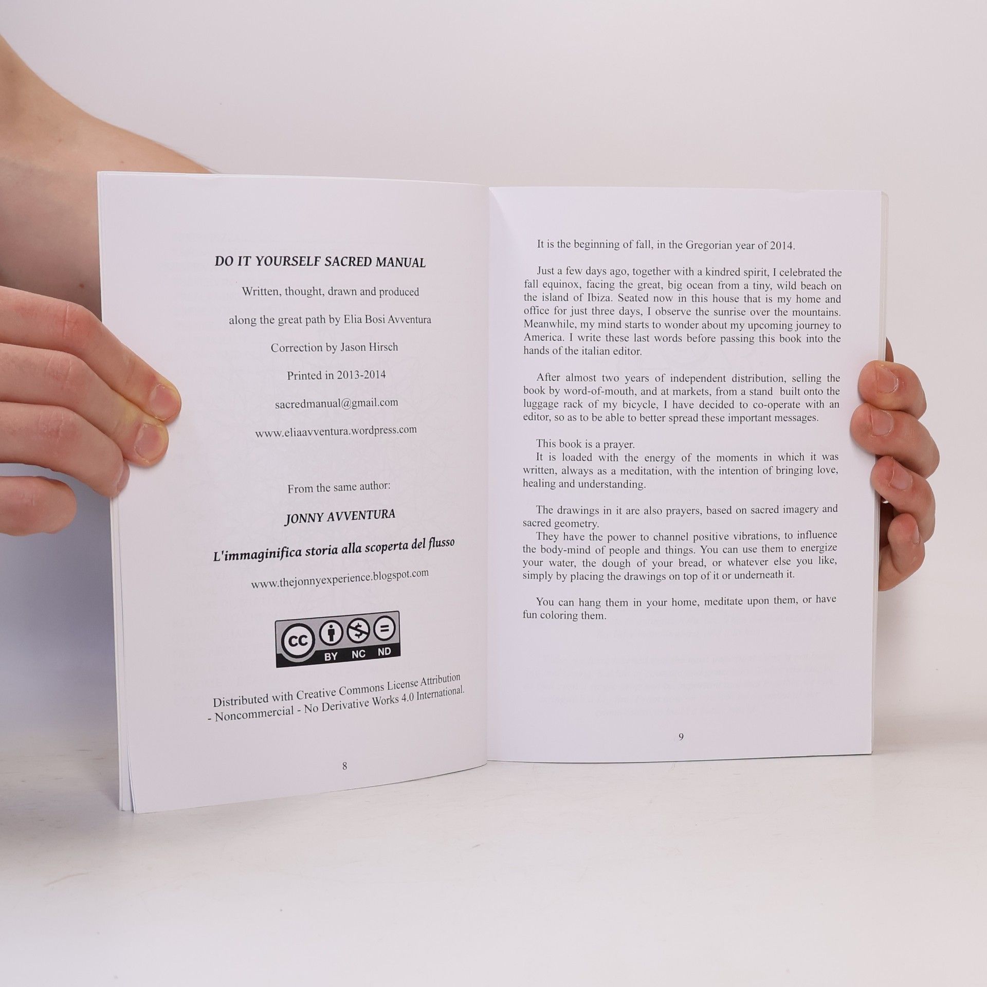 Elia Bosi Avventura Do It Yourself Sacred Manual: Recipes for Food, Body, Home, Spirit and Relationships