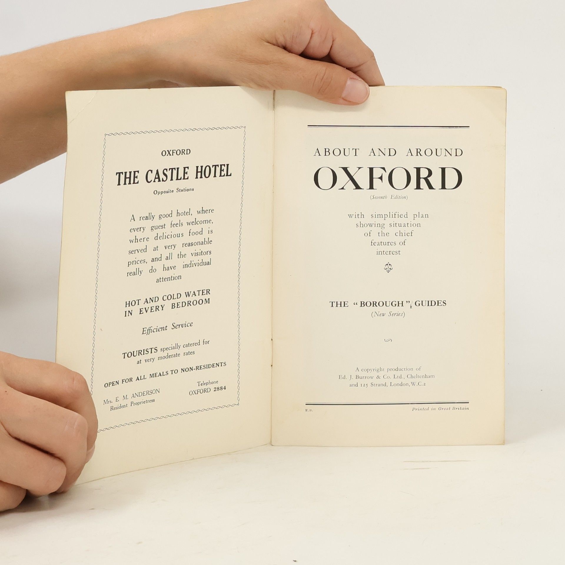 Various authors About and Around Oxford (The „Borough“ Guides)