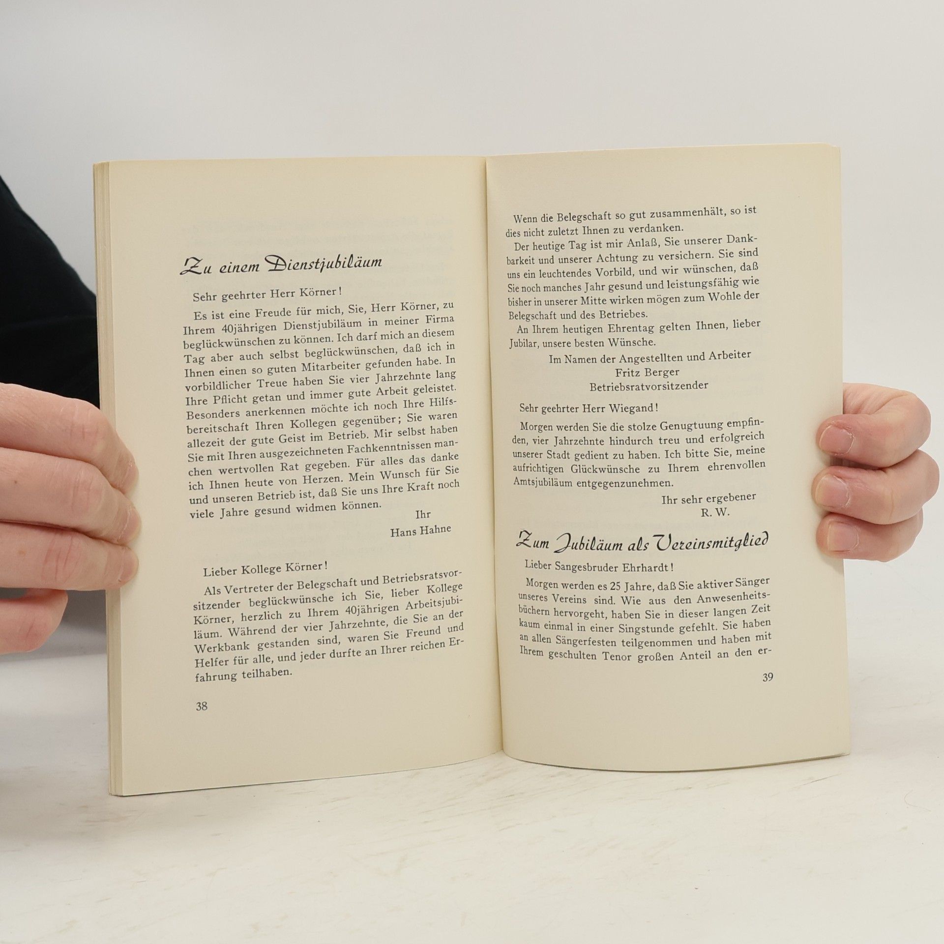 Bruno Betcke Glückwunsch und Beileid