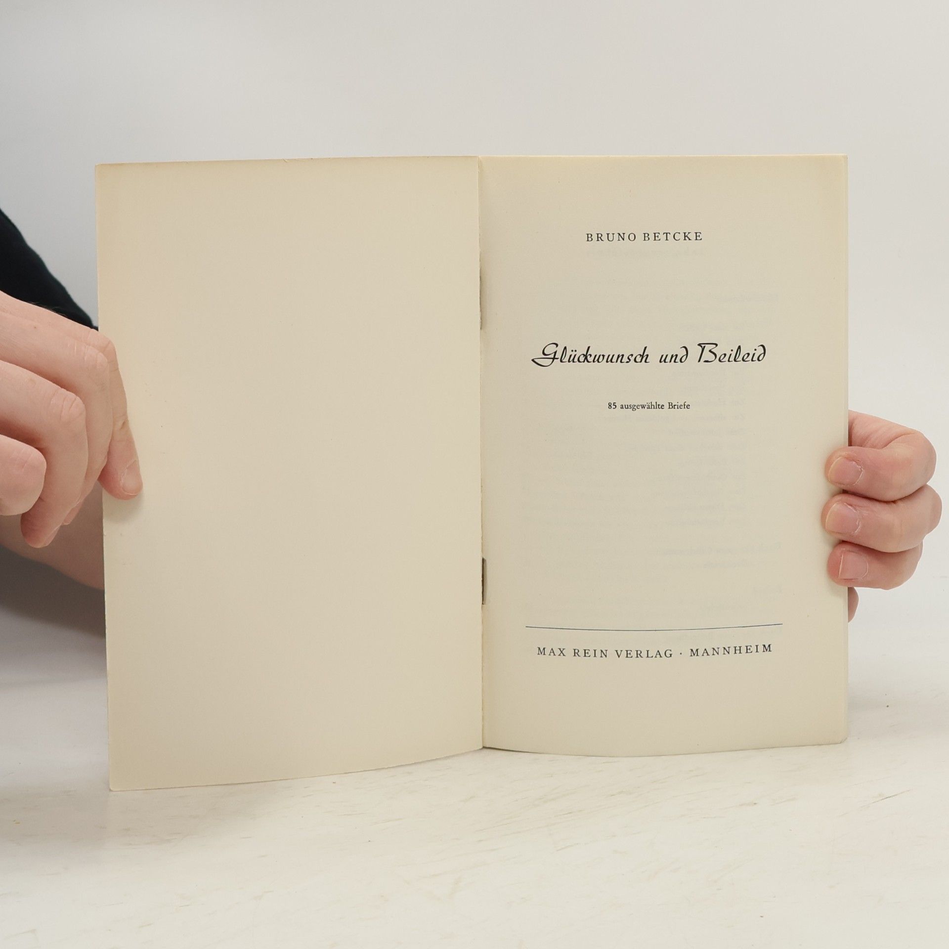 Bruno Betcke Glückwunsch und Beileid