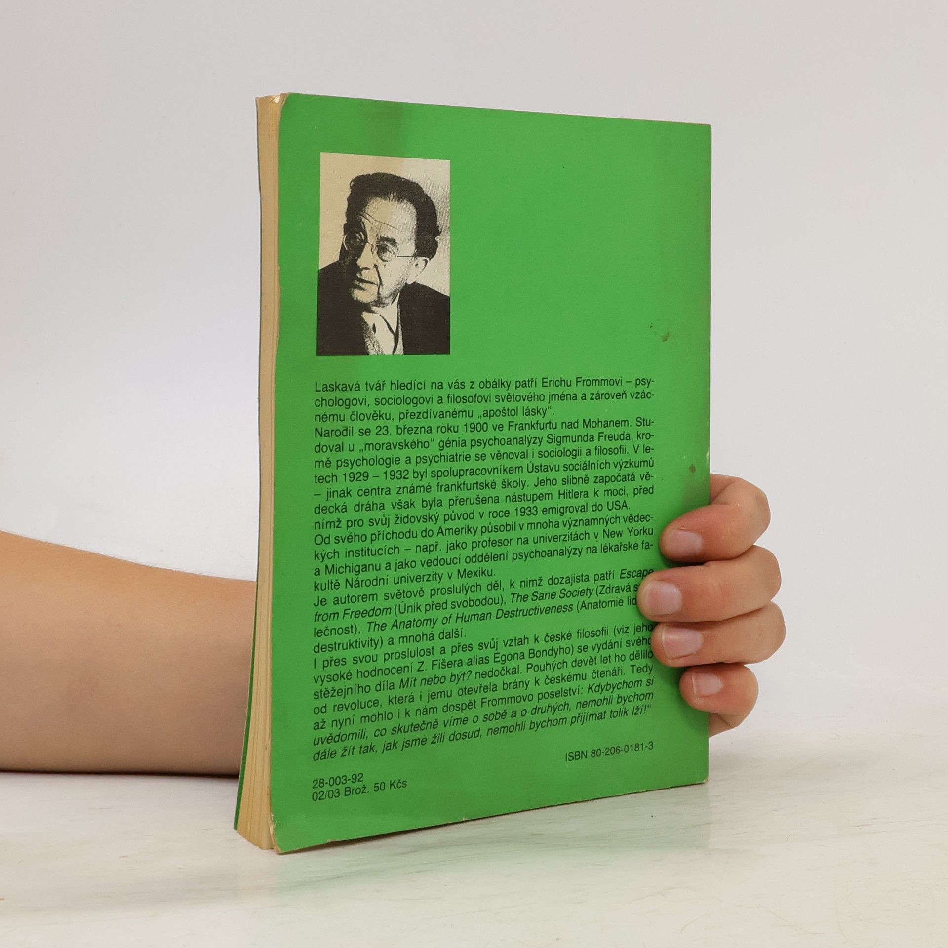 Erich Fromm Mít nebo být?