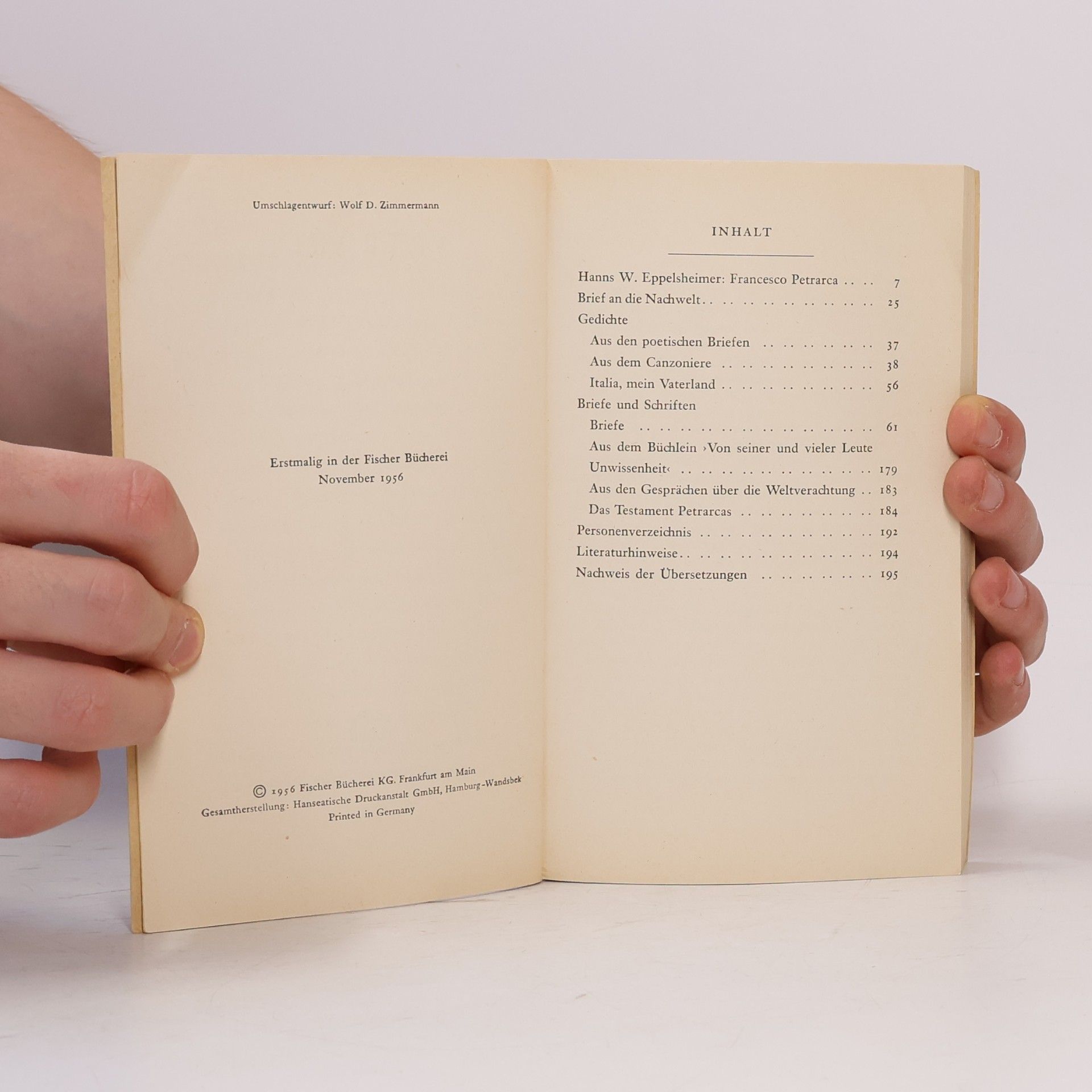 Petrarch Dichtungen, Briefe, Schriften