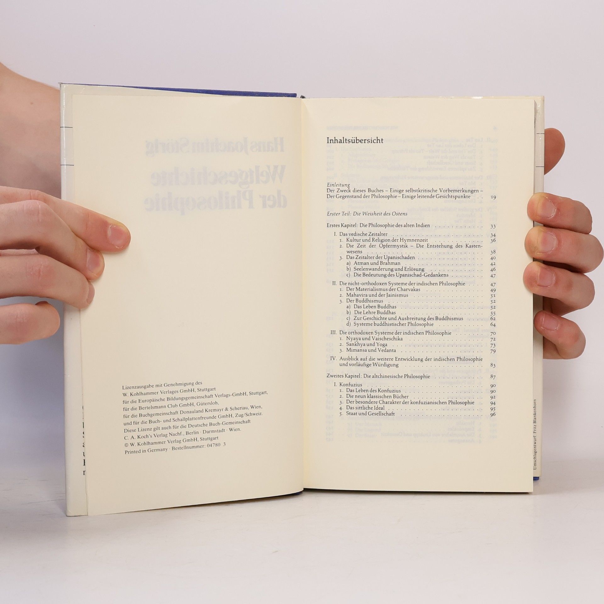 Hans Joachim Störig Weltgeschichte der Philosophie