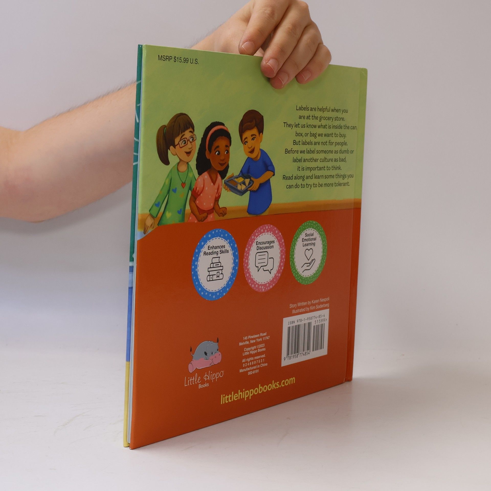 Karen Nespoli Little Hippo Books: Labels Are For Food, Not People