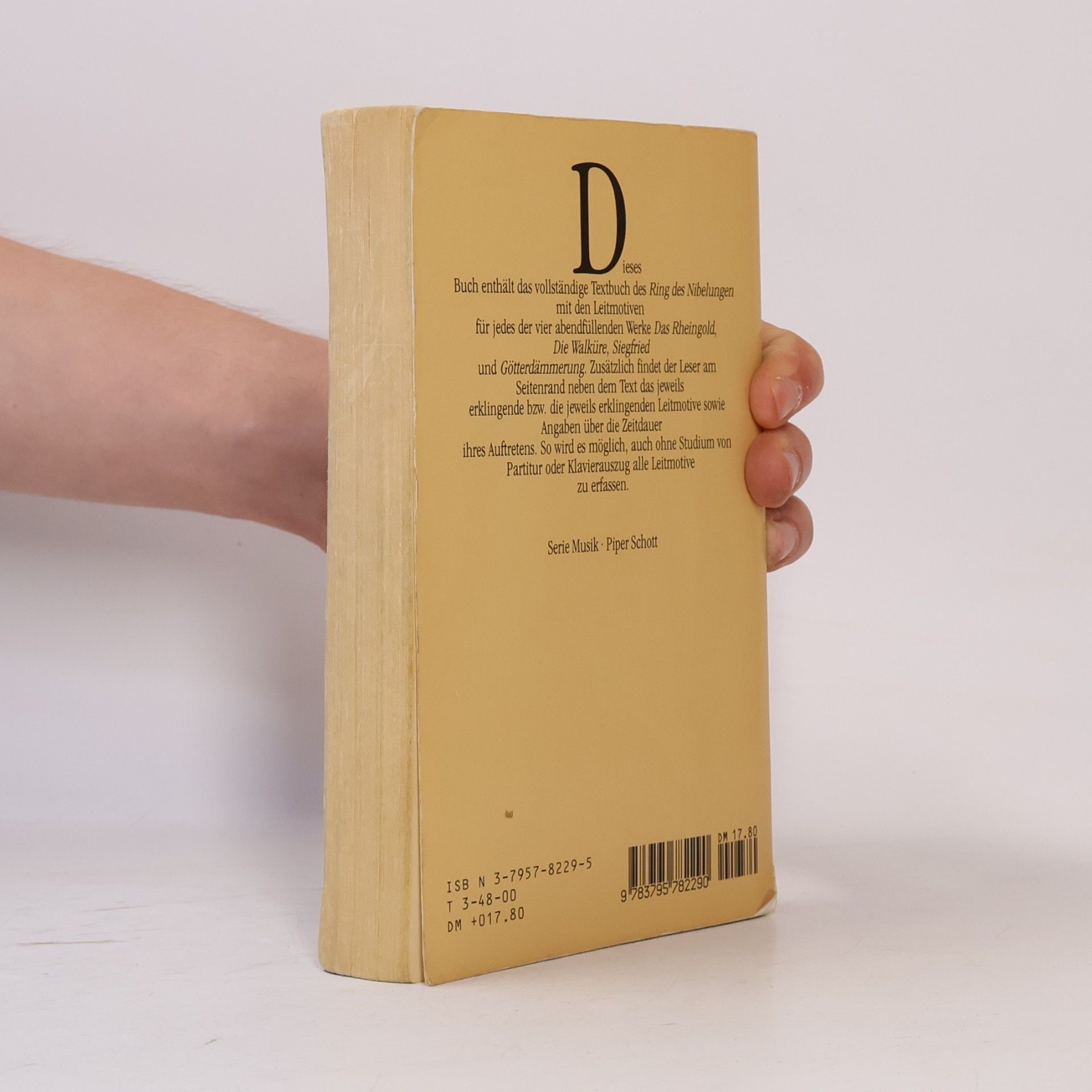 Richard Wagner Der Ring des Nibelungen: vollständiger Text mit Notentafeln der Leitmotive