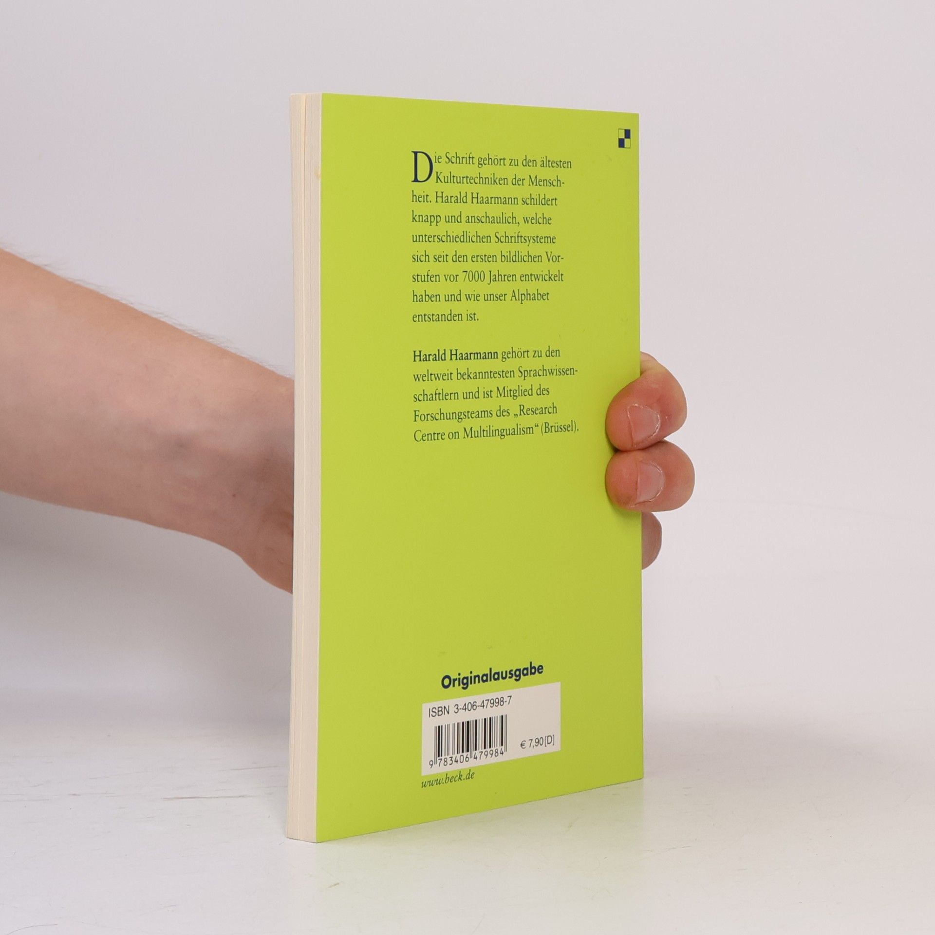 Harald Haarmann Geschichte der Schrift